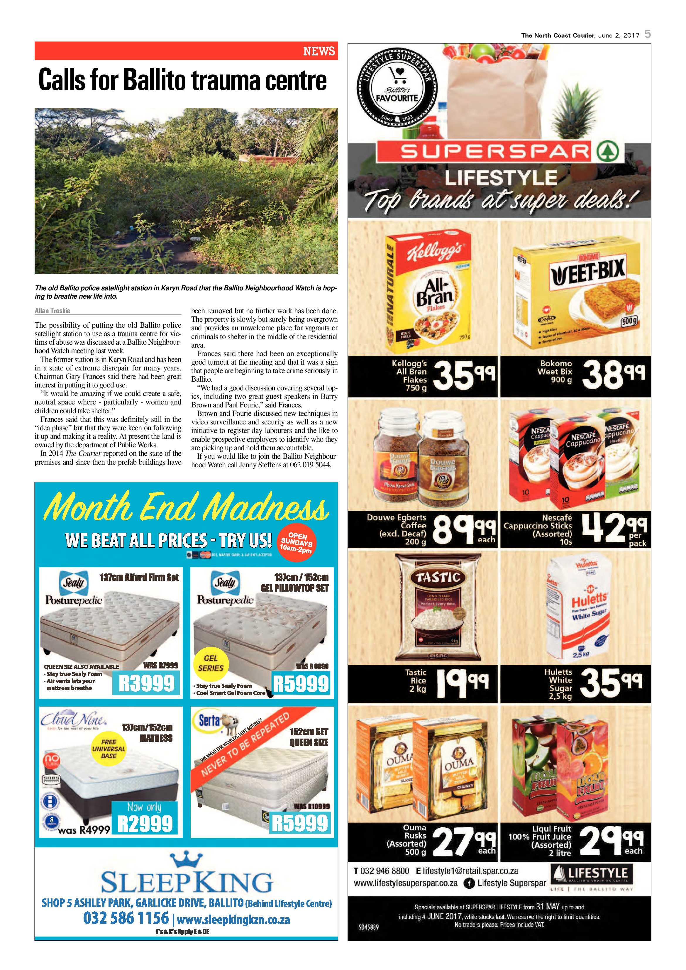 The North Coast Courier – 02 June 2017 page 5