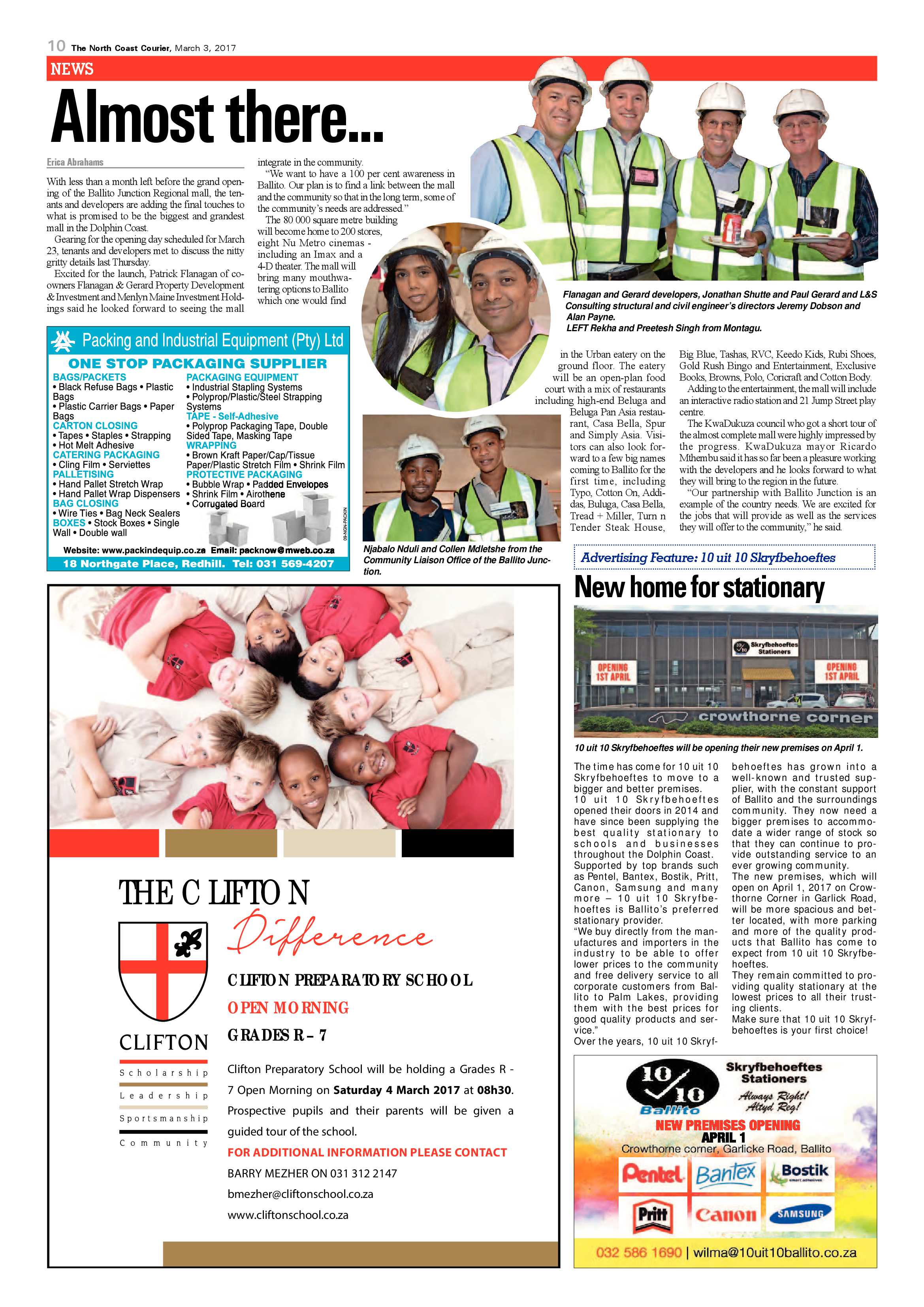 The North Coast Courier – 03 March 2017 page 10