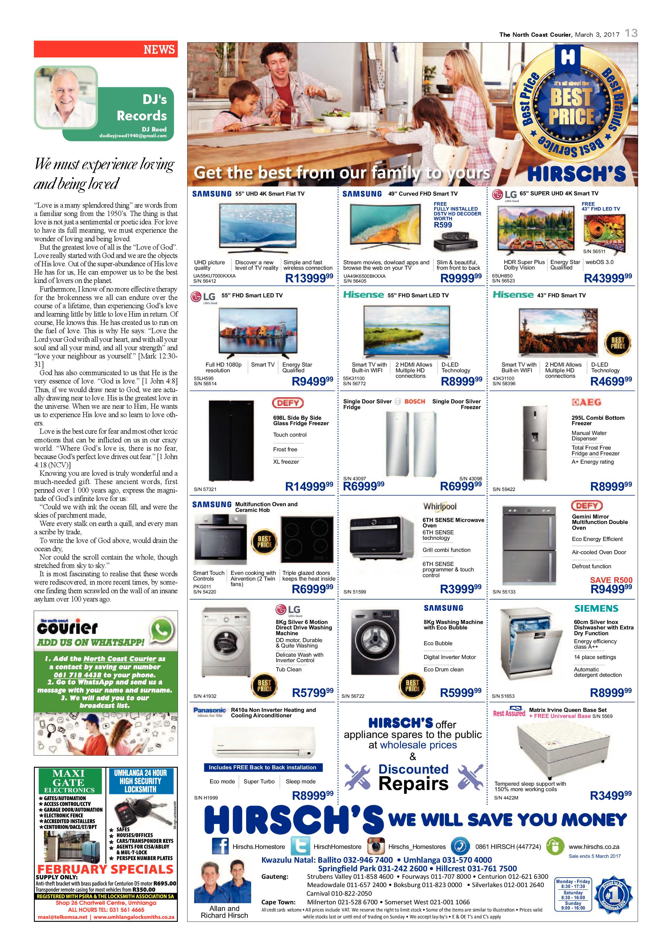 The North Coast Courier – 03 March 2017 page 13