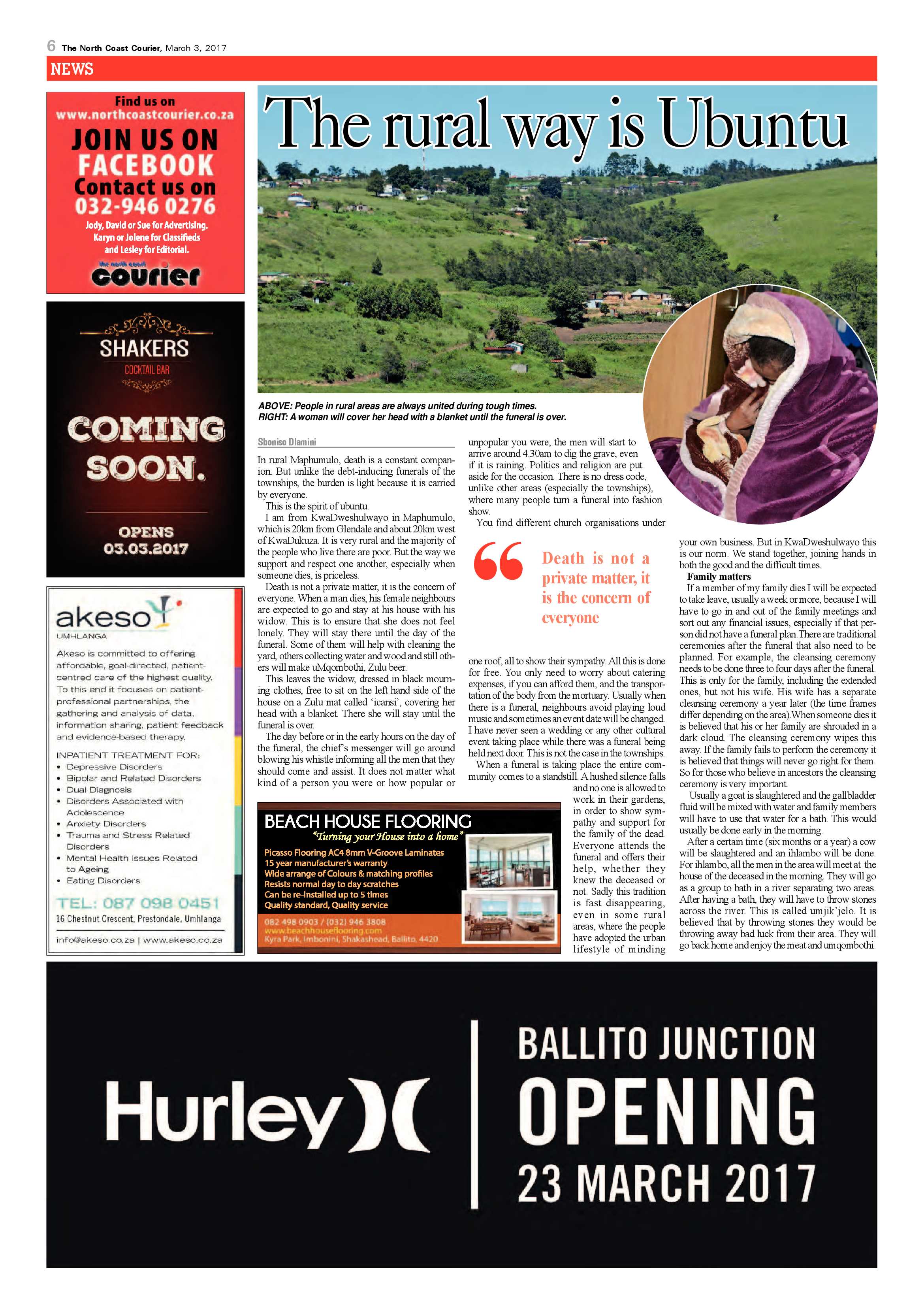 The North Coast Courier – 03 March 2017 page 6