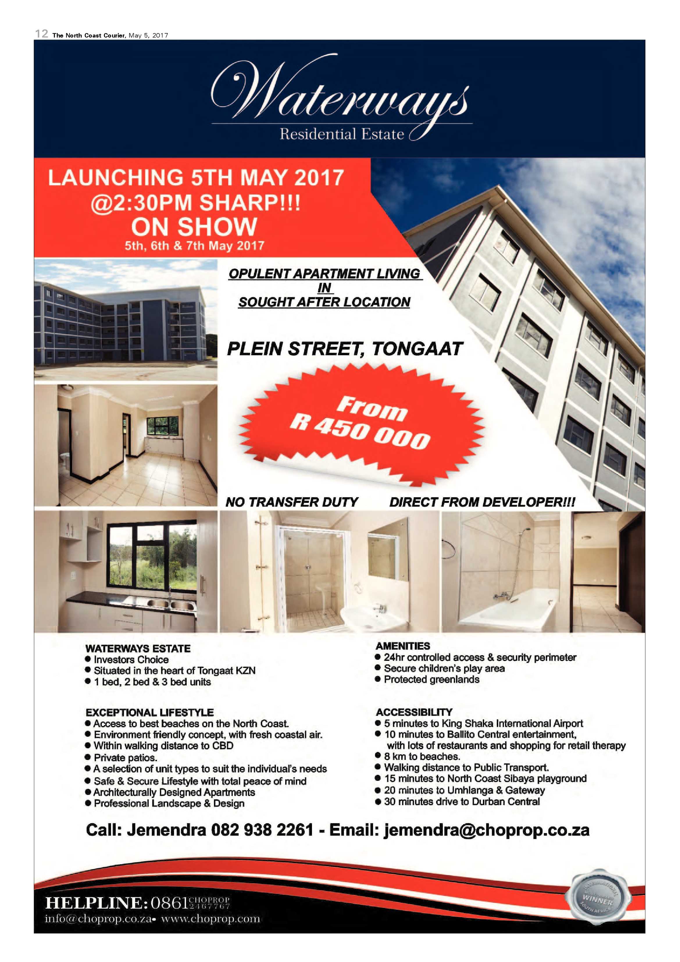 The North Coast Courier – 05 May 2017 page 12