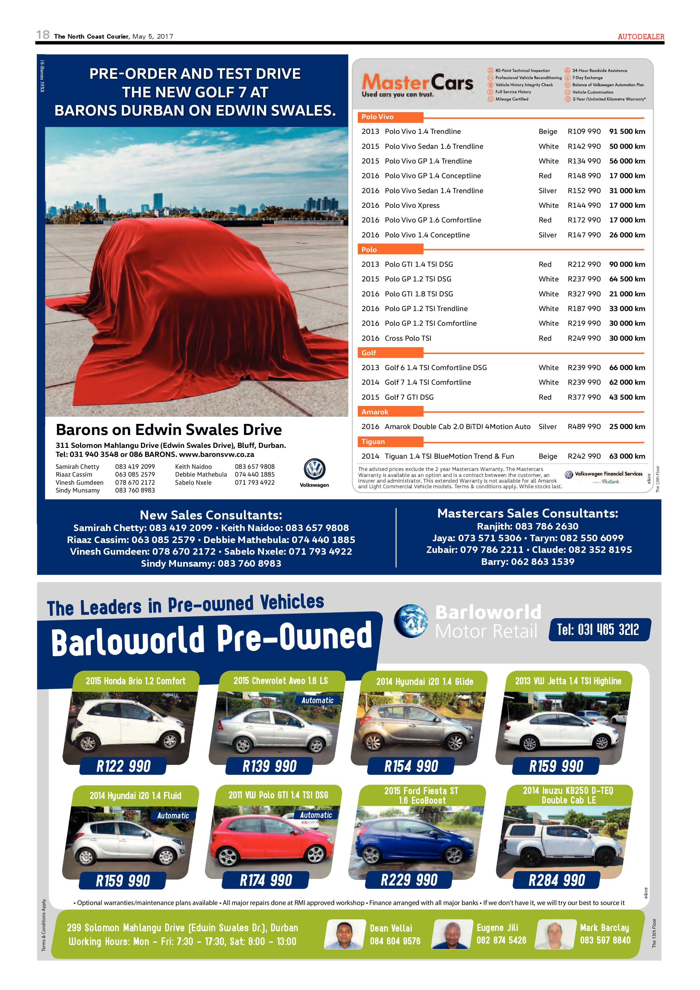 The North Coast Courier – 05 May 2017 page 18