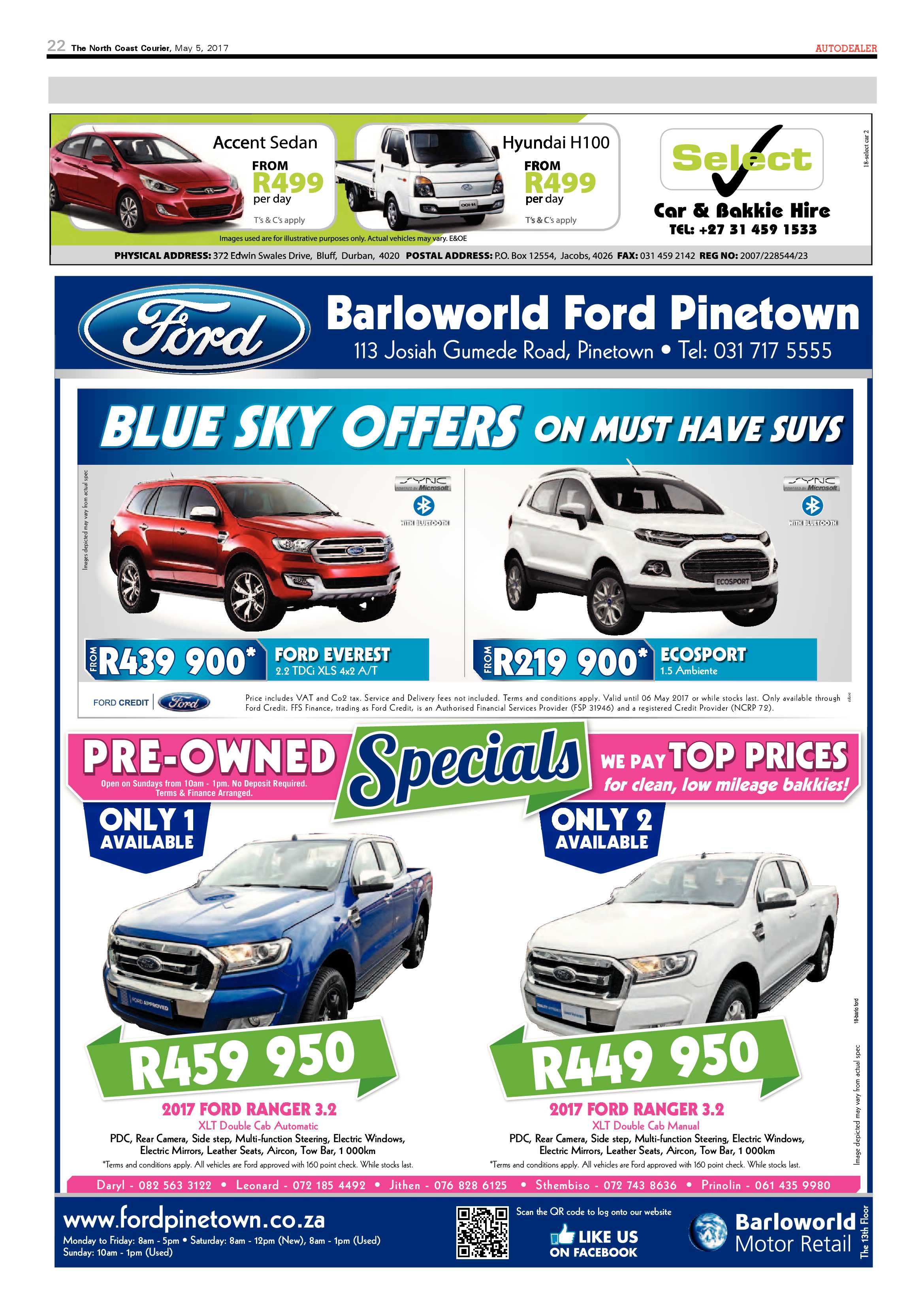 The North Coast Courier – 05 May 2017 page 22