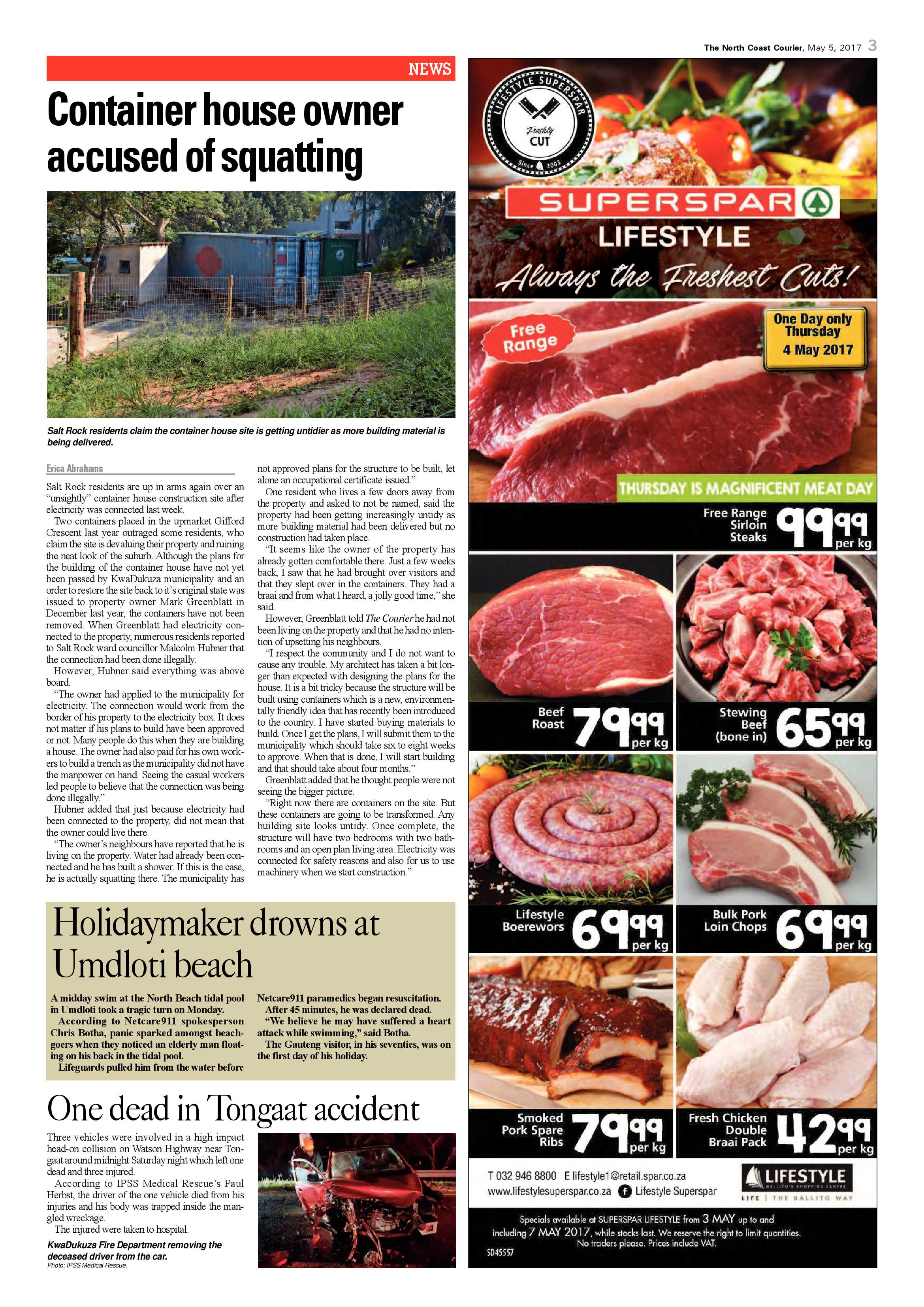 The North Coast Courier – 05 May 2017 page 3