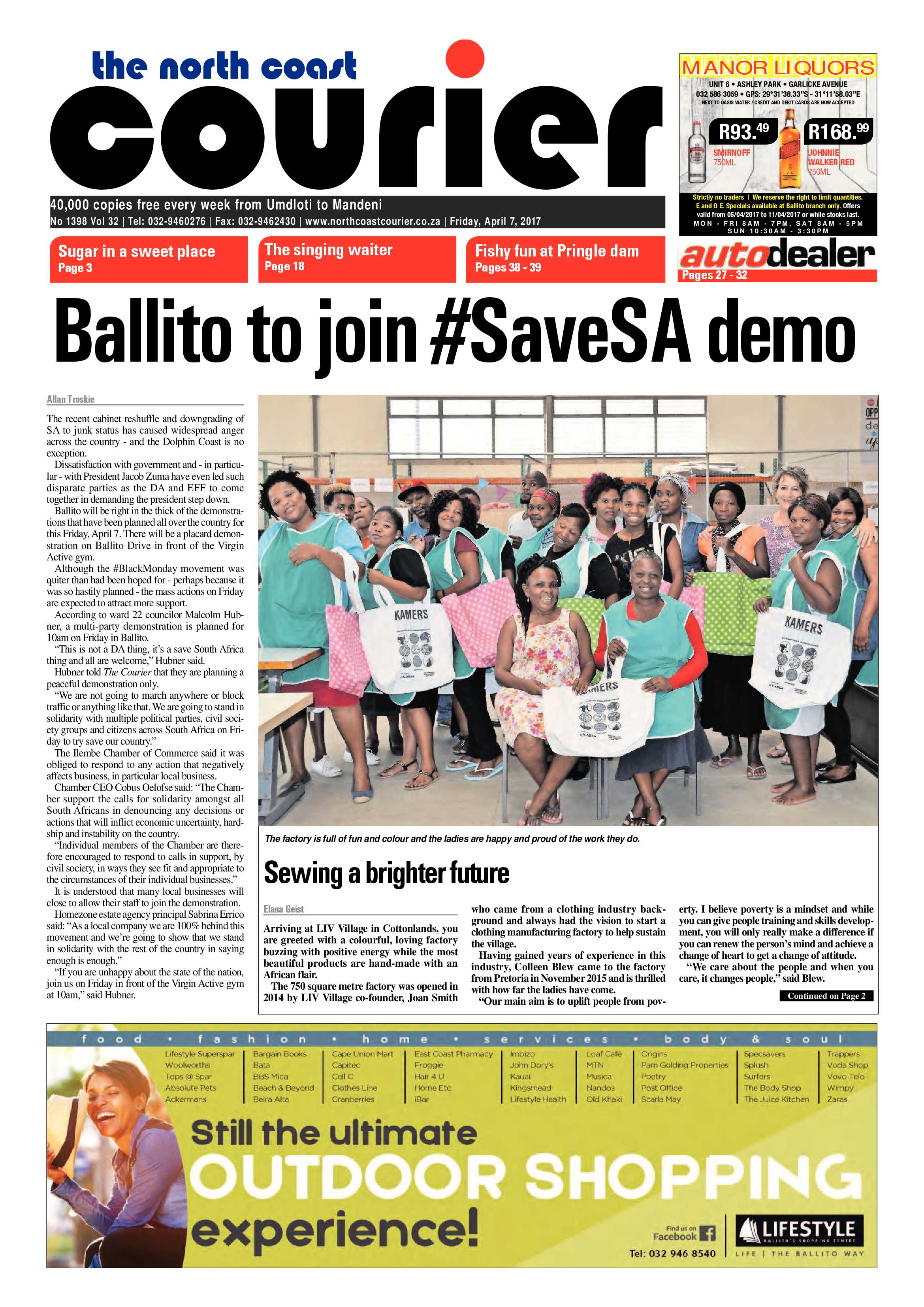 The North Coast Courier – 07 April 2017 page 1