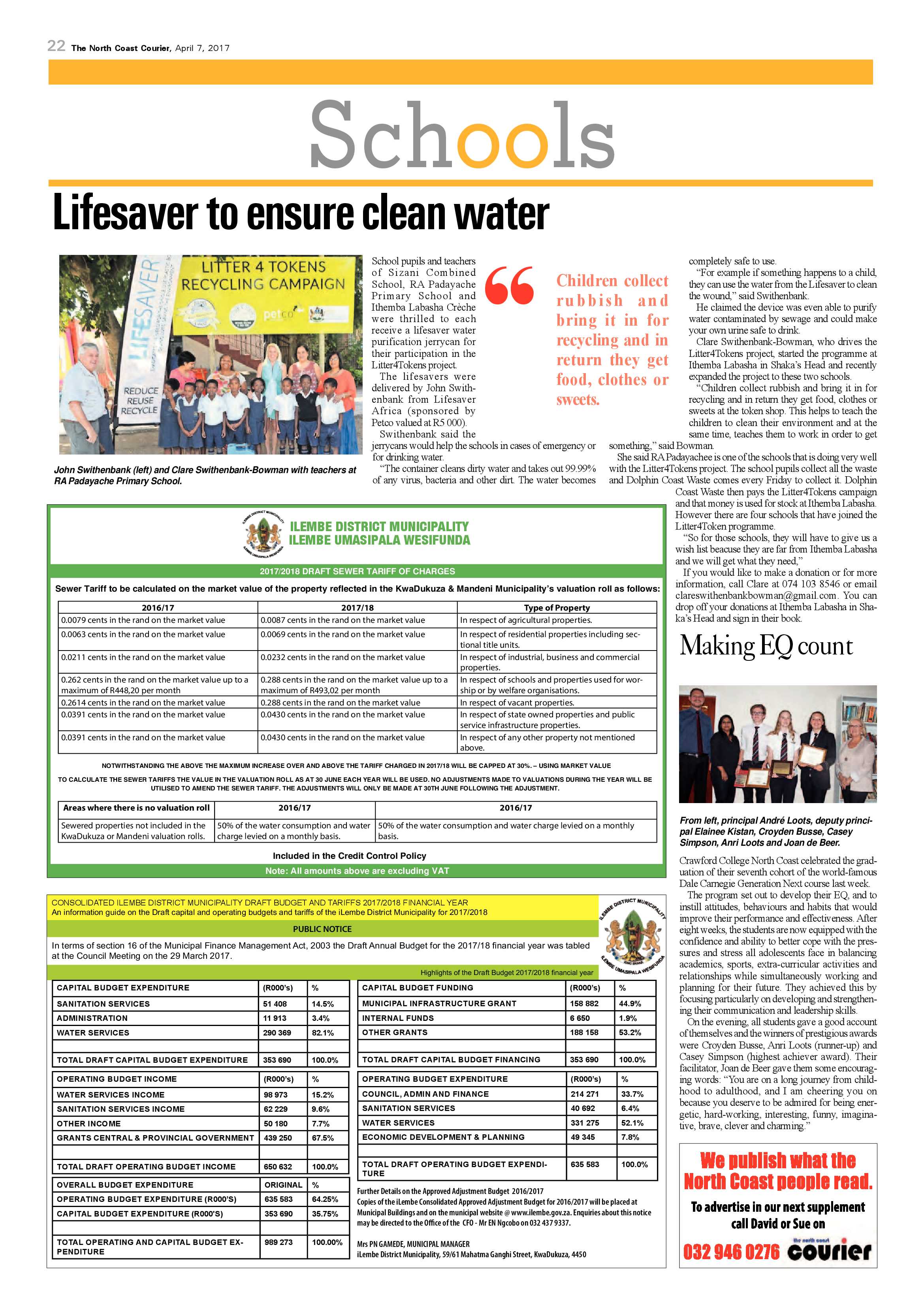 The North Coast Courier – 07 April 2017 page 22