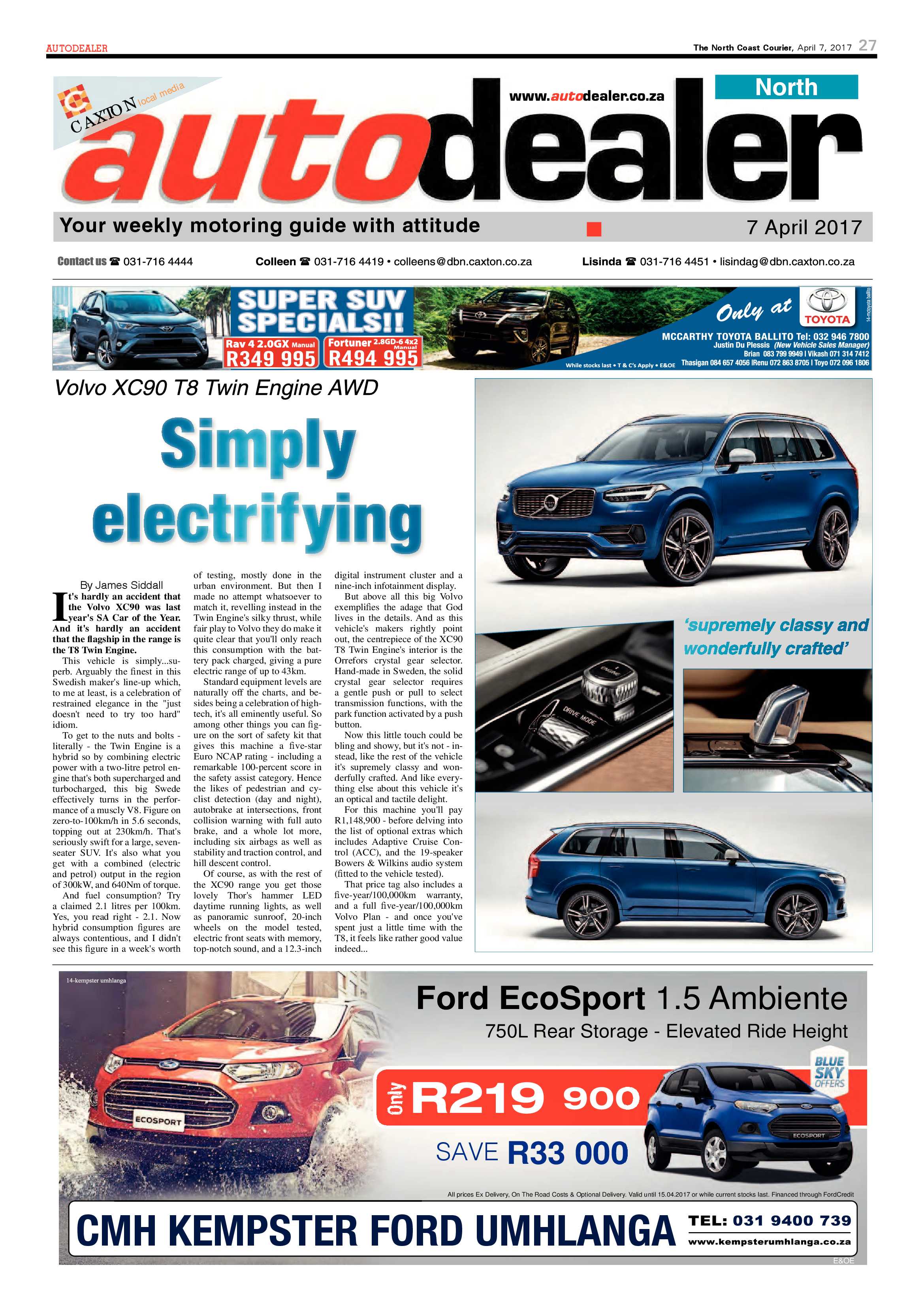The North Coast Courier – 07 April 2017 page 27