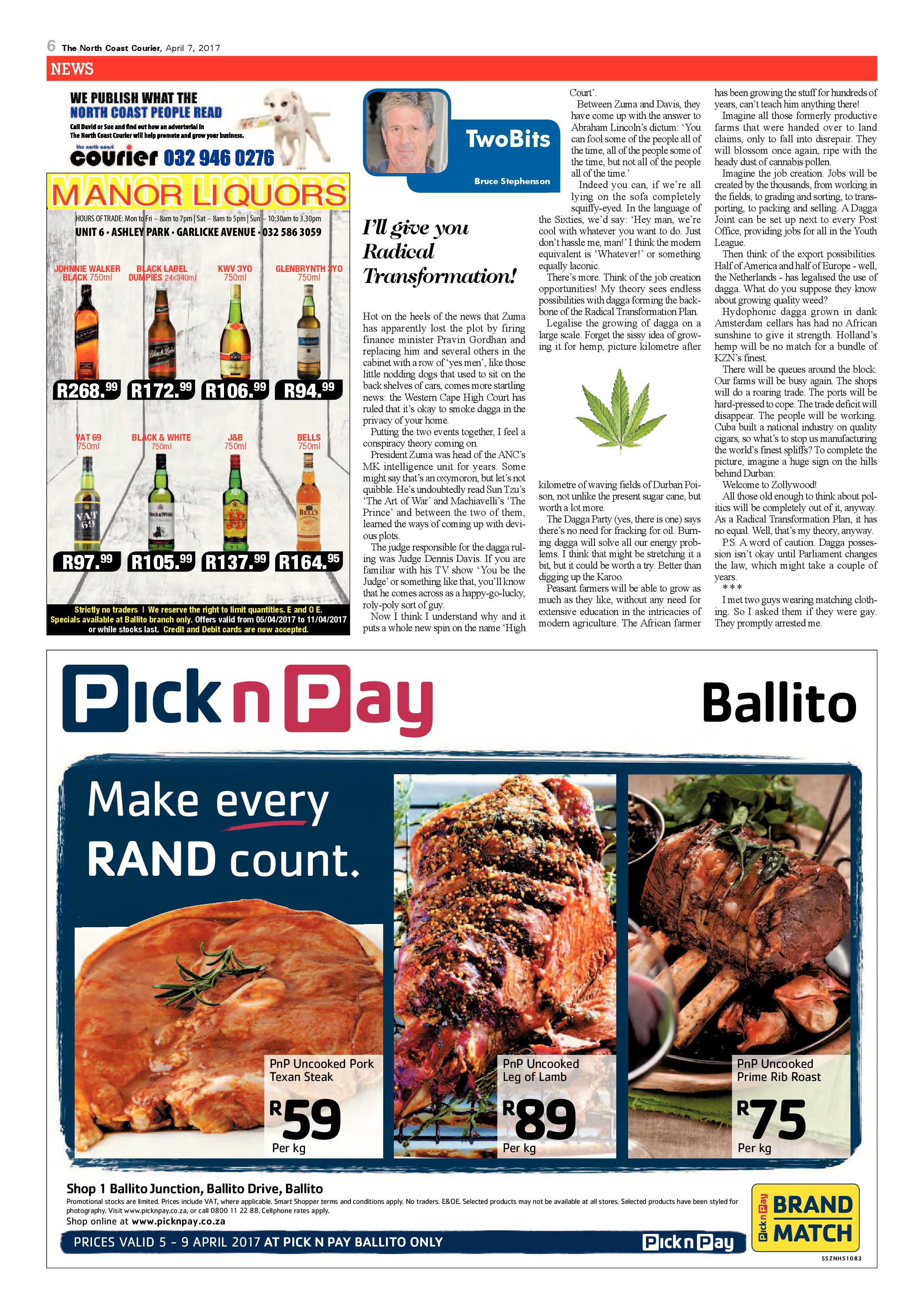 The North Coast Courier – 07 April 2017 page 6