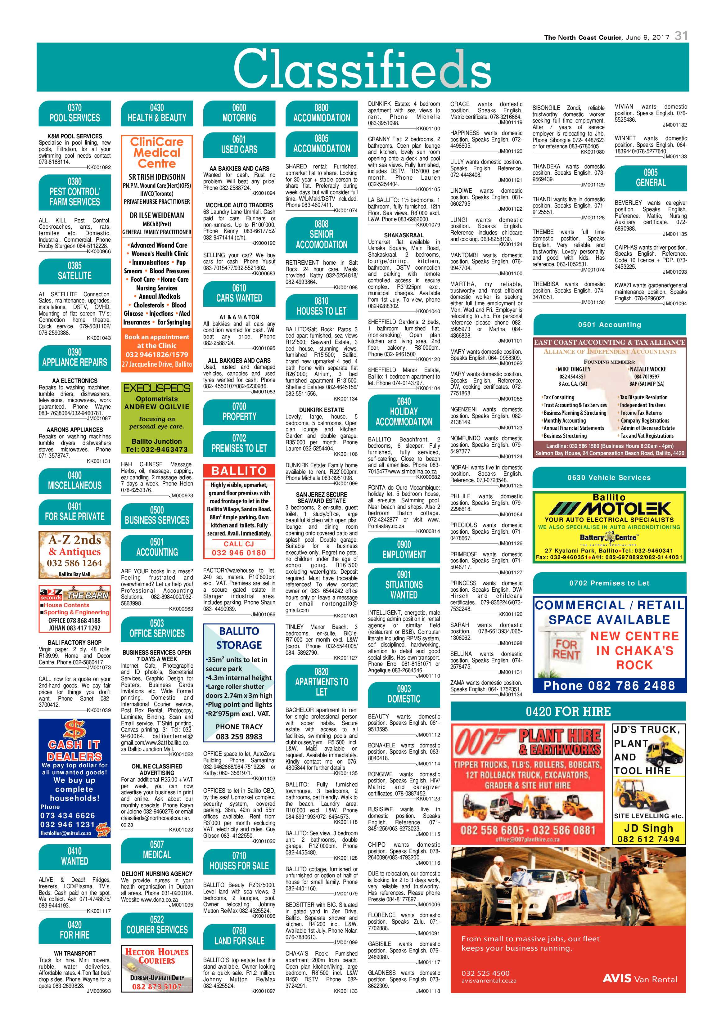 The North Coast Courier – 09 June 2017 page 31