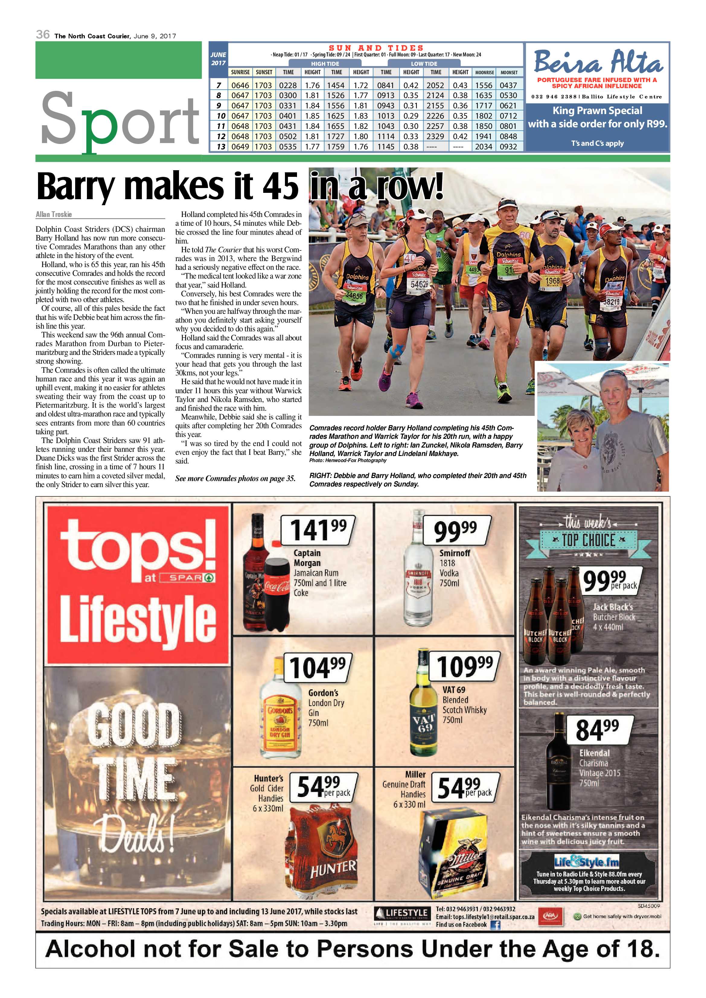The North Coast Courier – 09 June 2017 page 36
