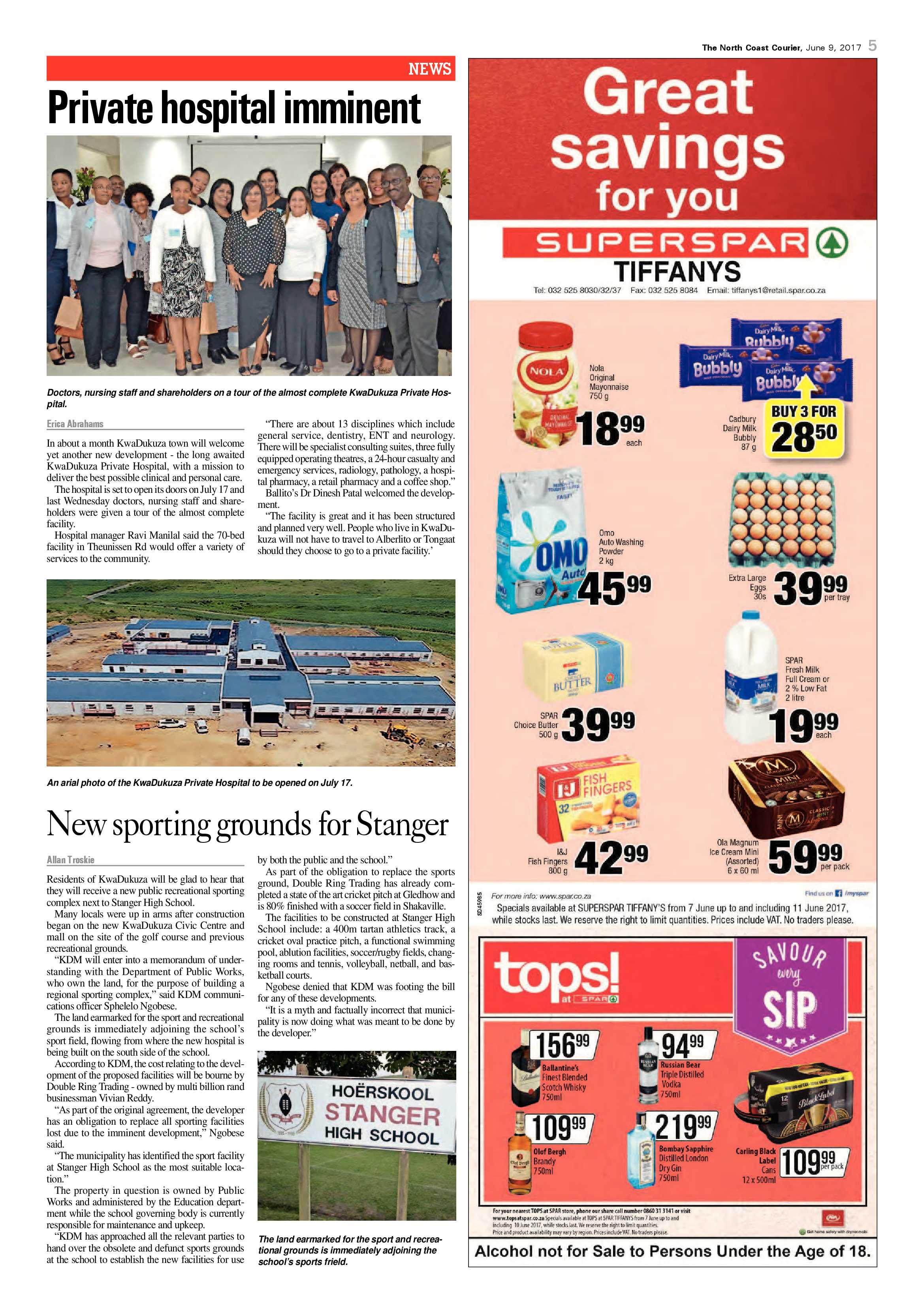 The North Coast Courier – 09 June 2017 page 5