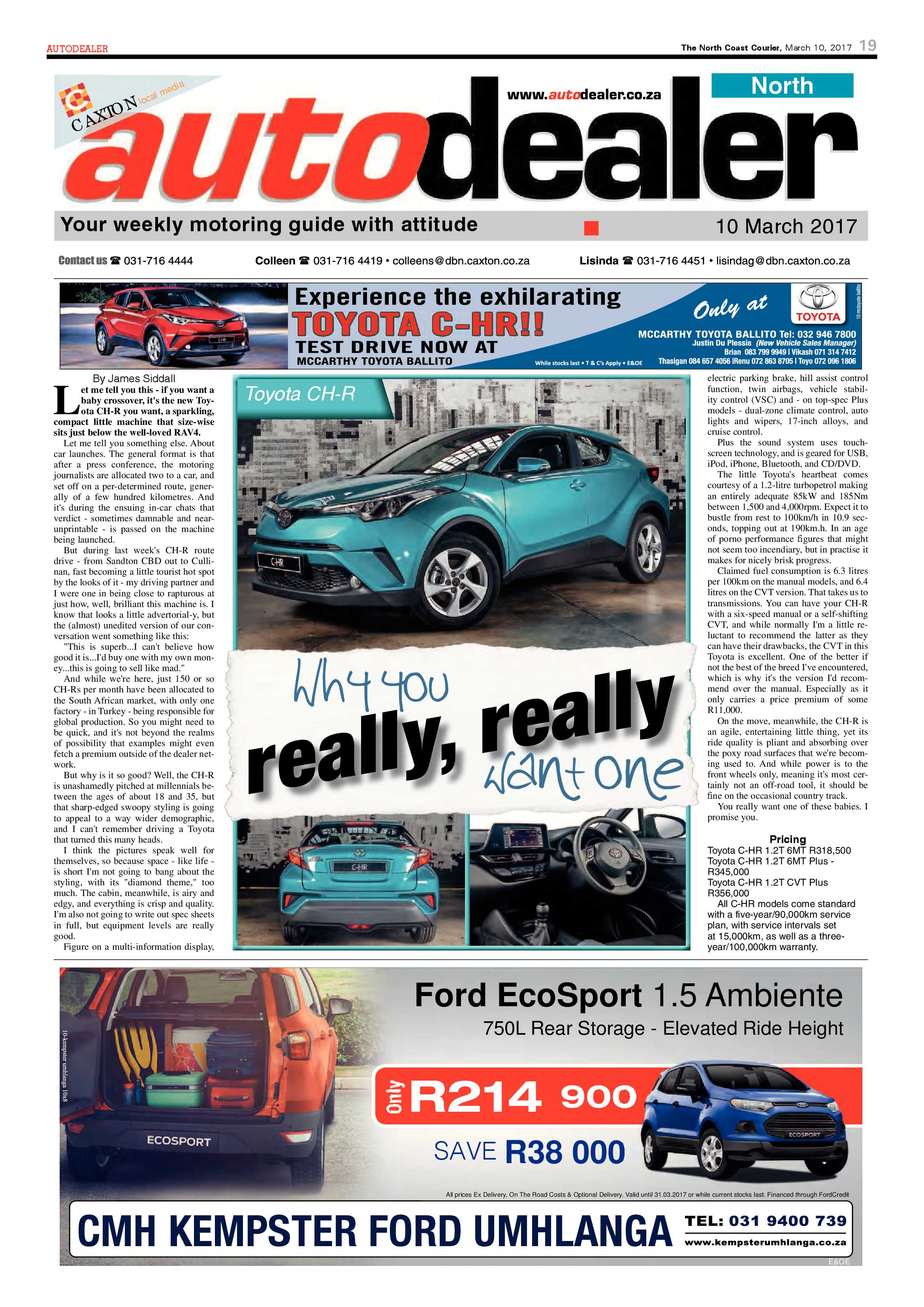 The North Coast Courier – 10 March 2017 page 19