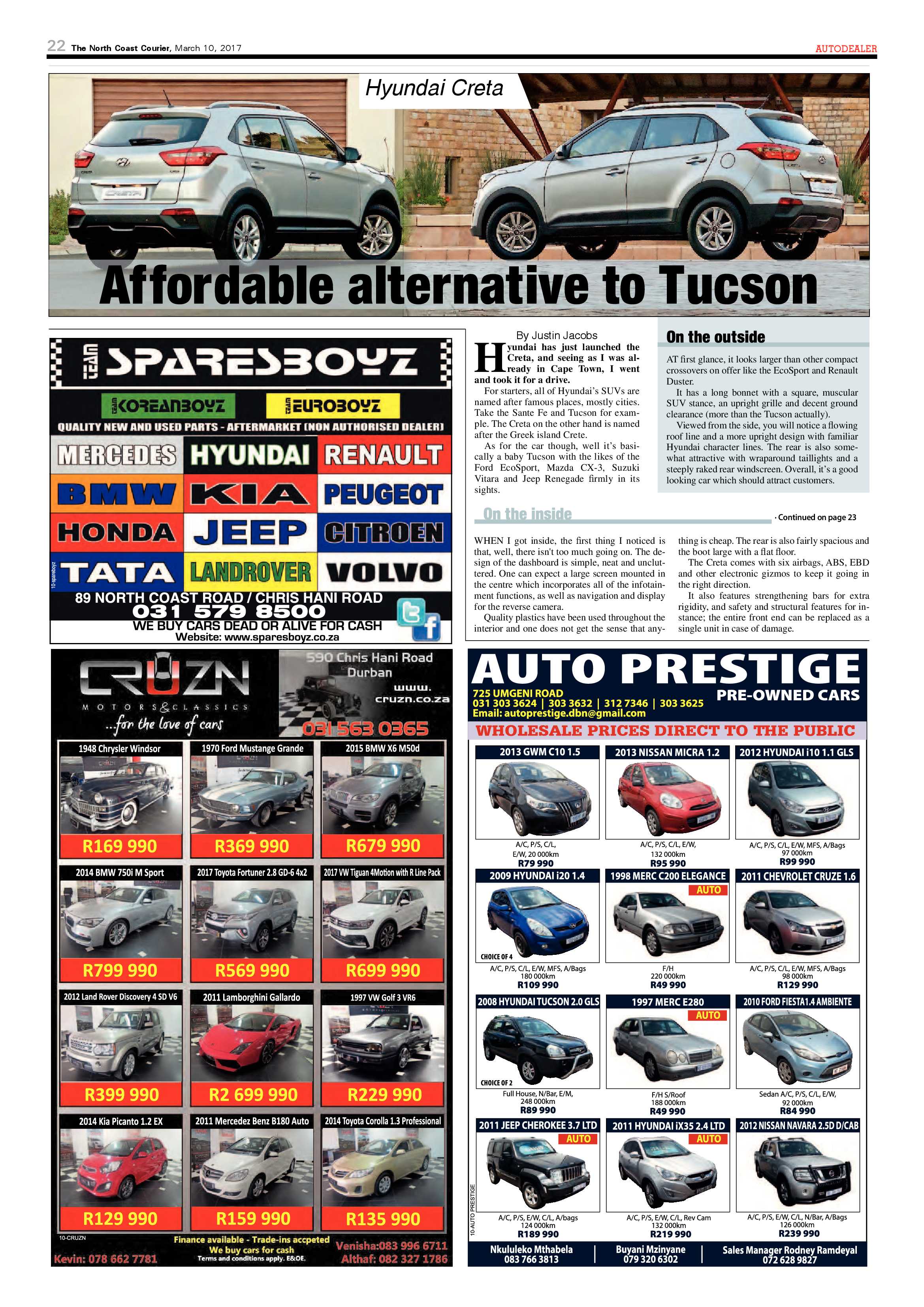 The North Coast Courier – 10 March 2017 page 22