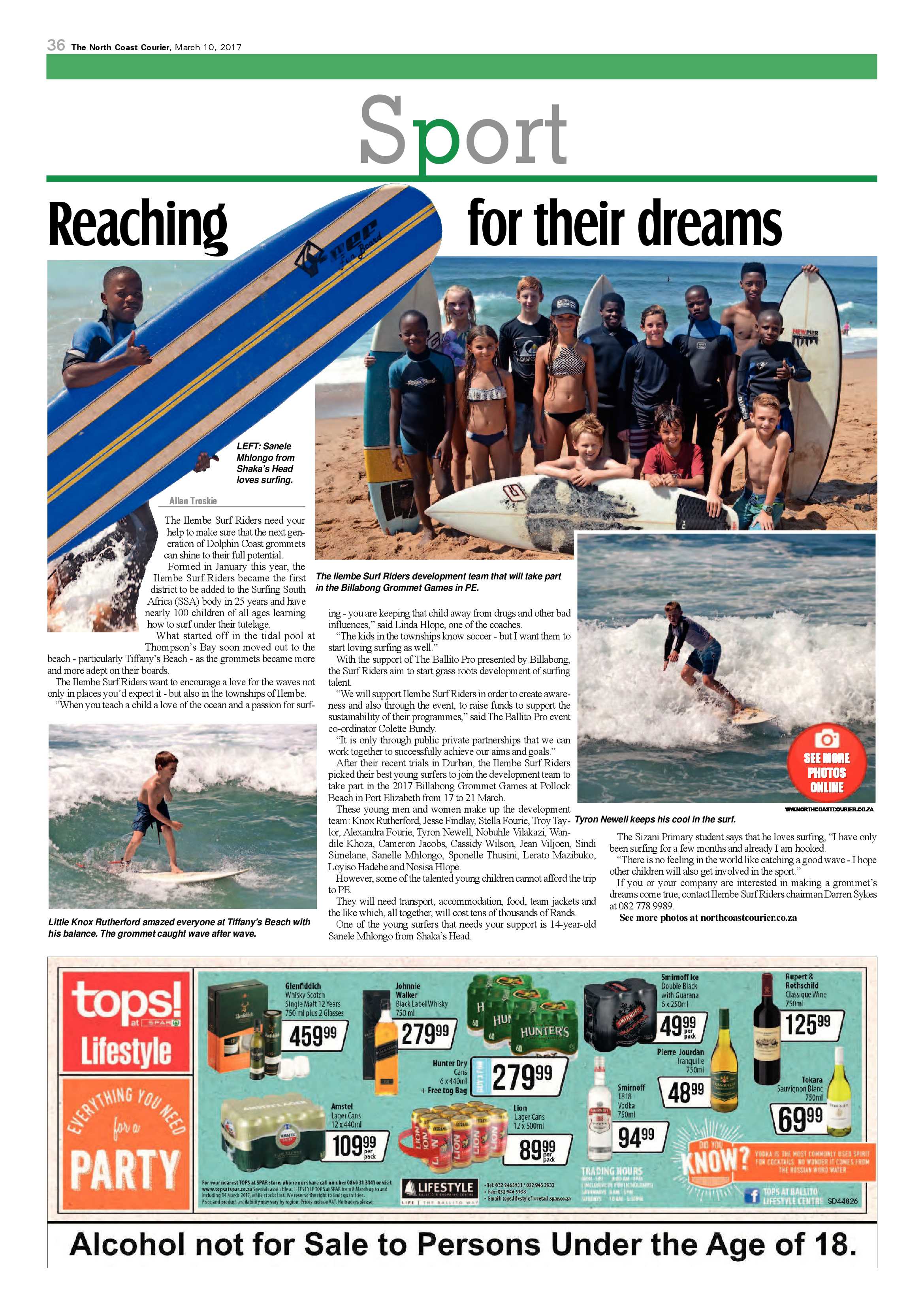 The North Coast Courier – 10 March 2017 page 36
