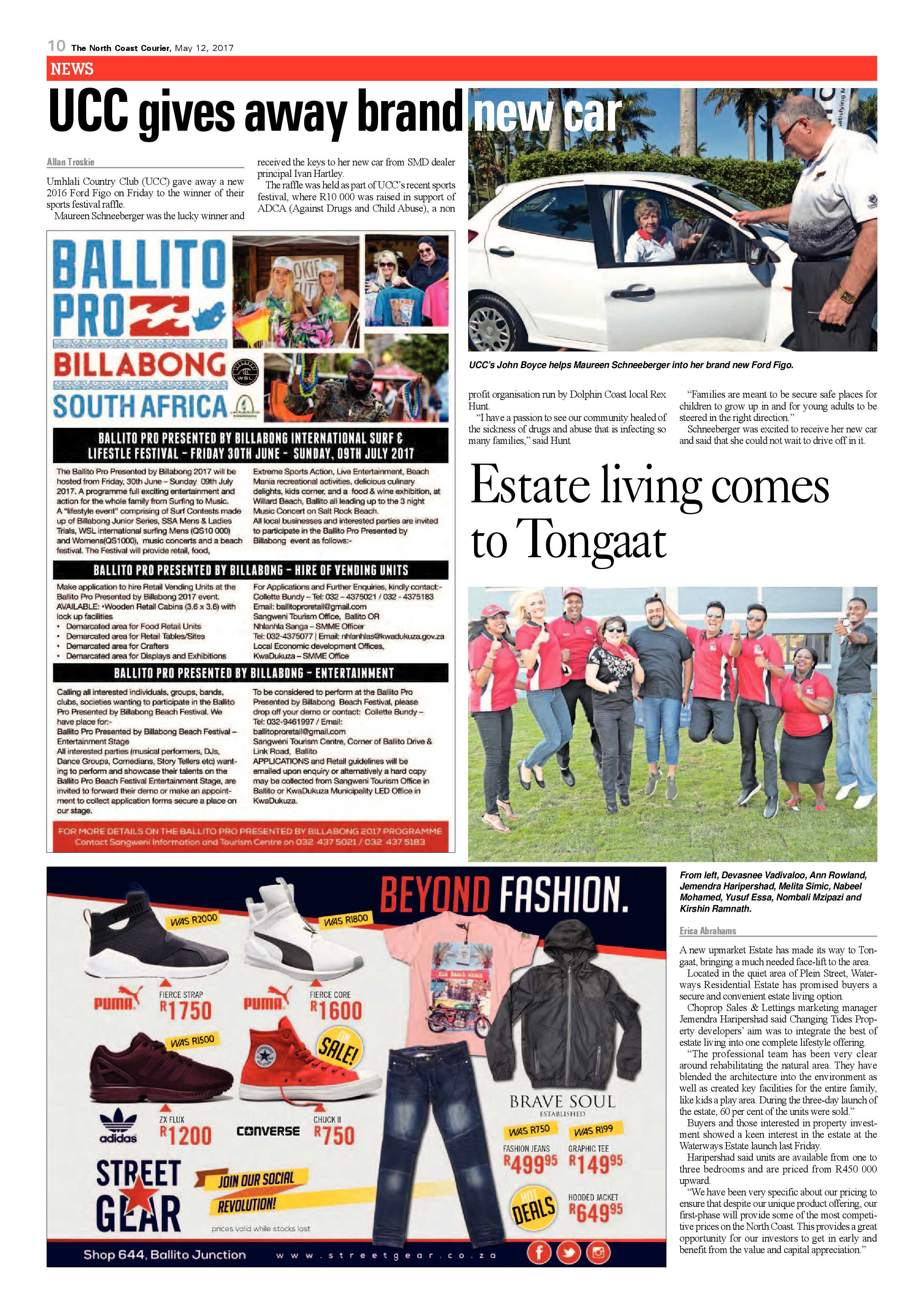The North Coast Courier – 12 May 2017 page 10