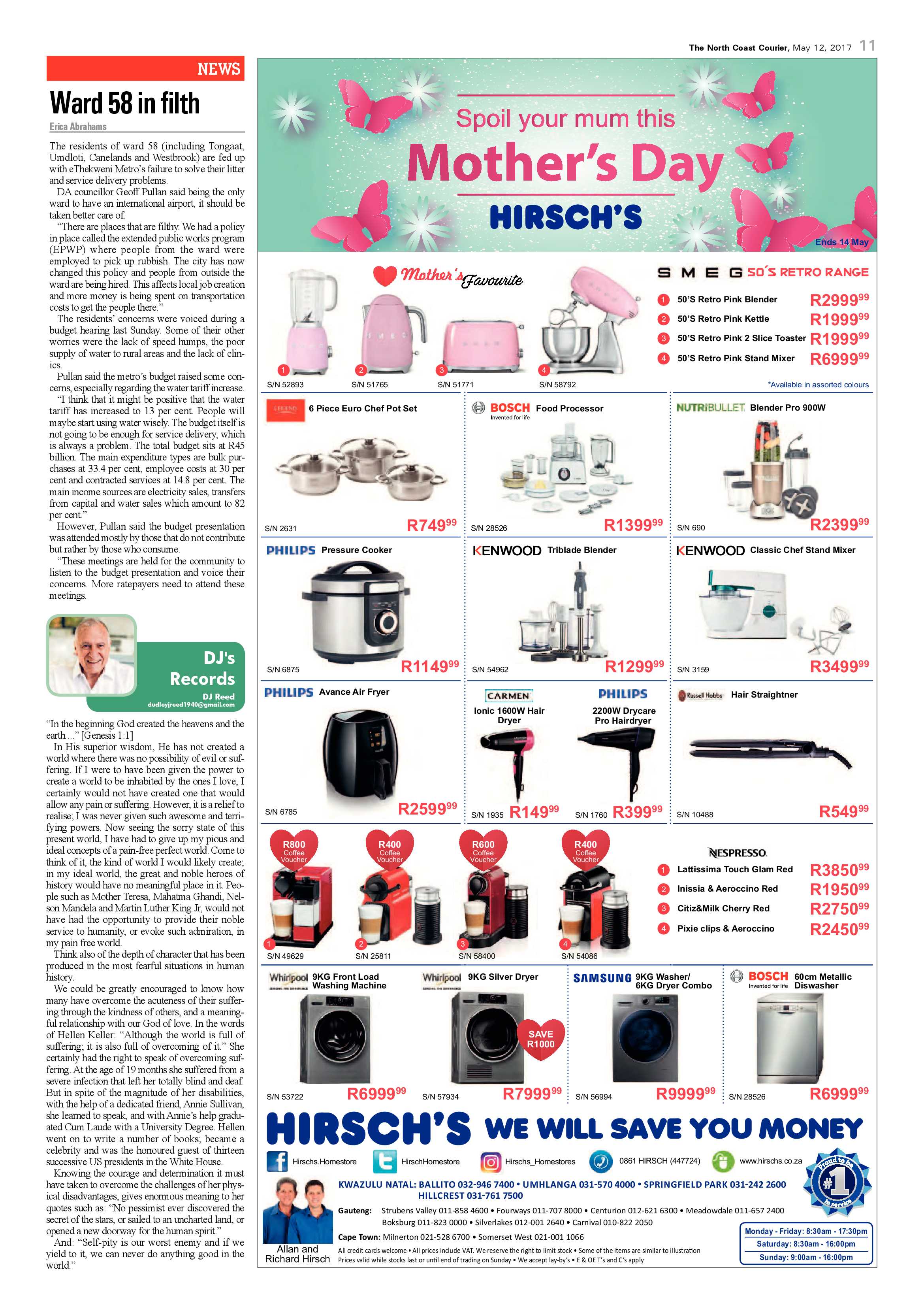 The North Coast Courier – 12 May 2017 page 11