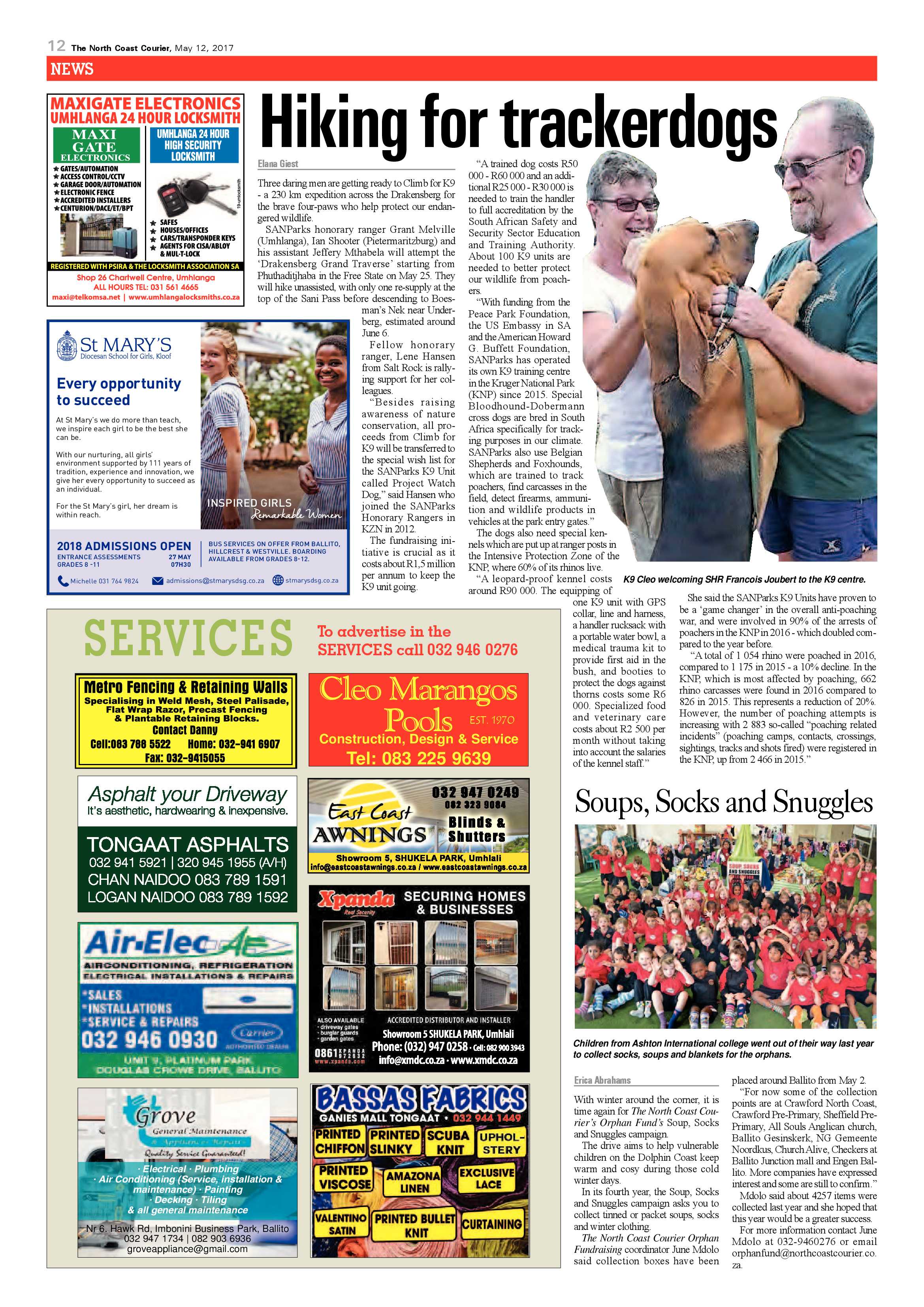 The North Coast Courier – 12 May 2017 page 12
