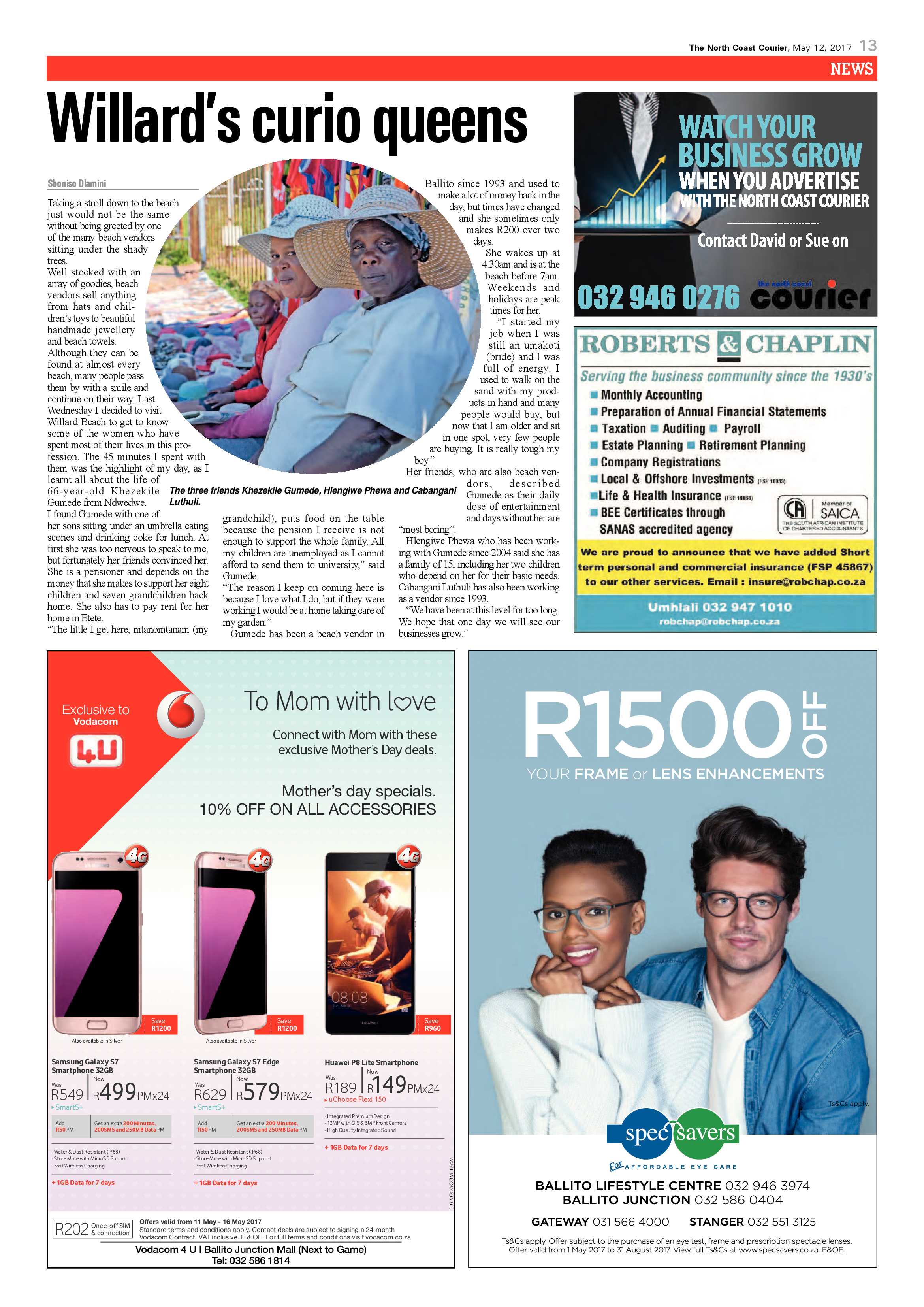 The North Coast Courier – 12 May 2017 page 13