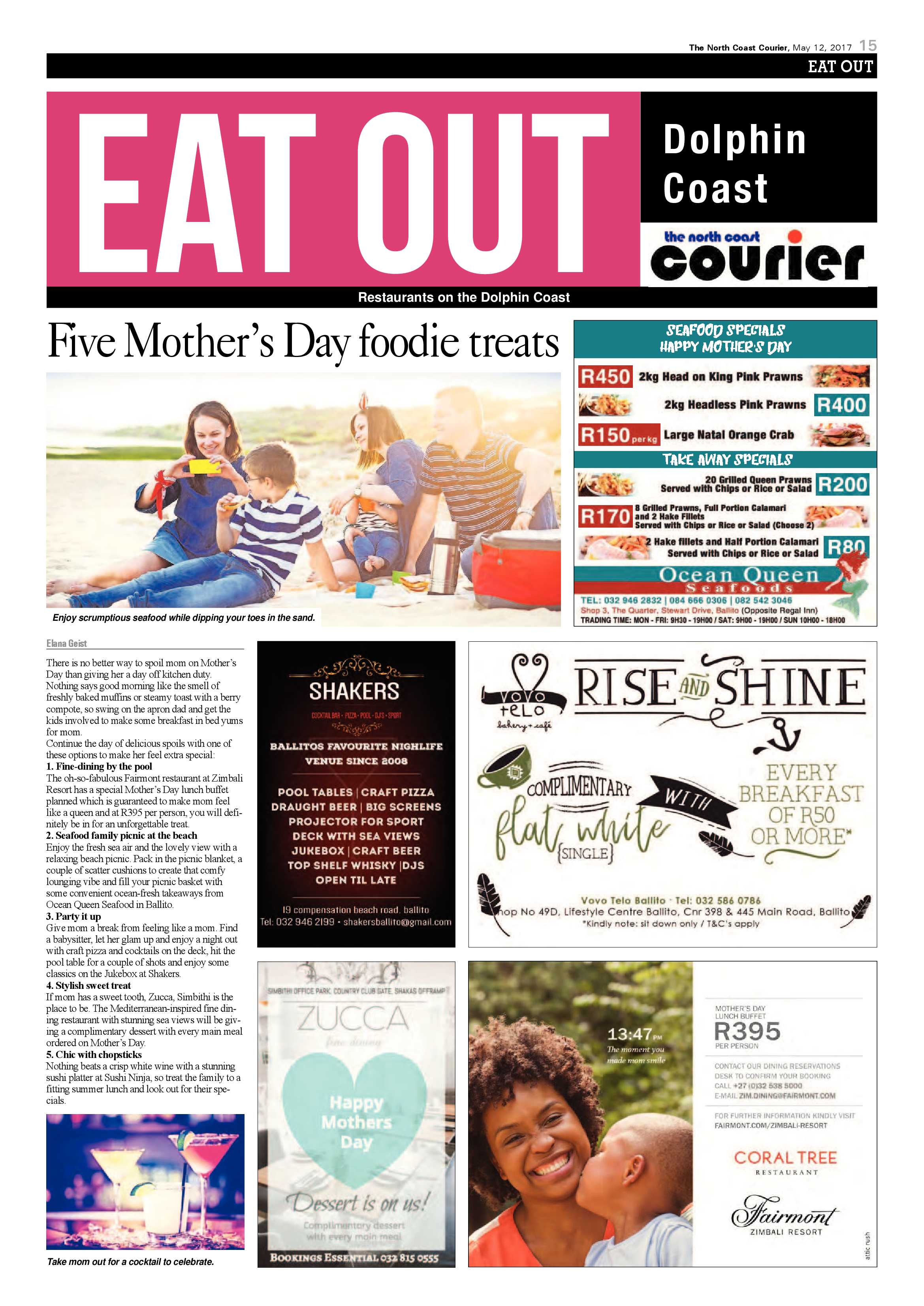 The North Coast Courier – 12 May 2017 page 15