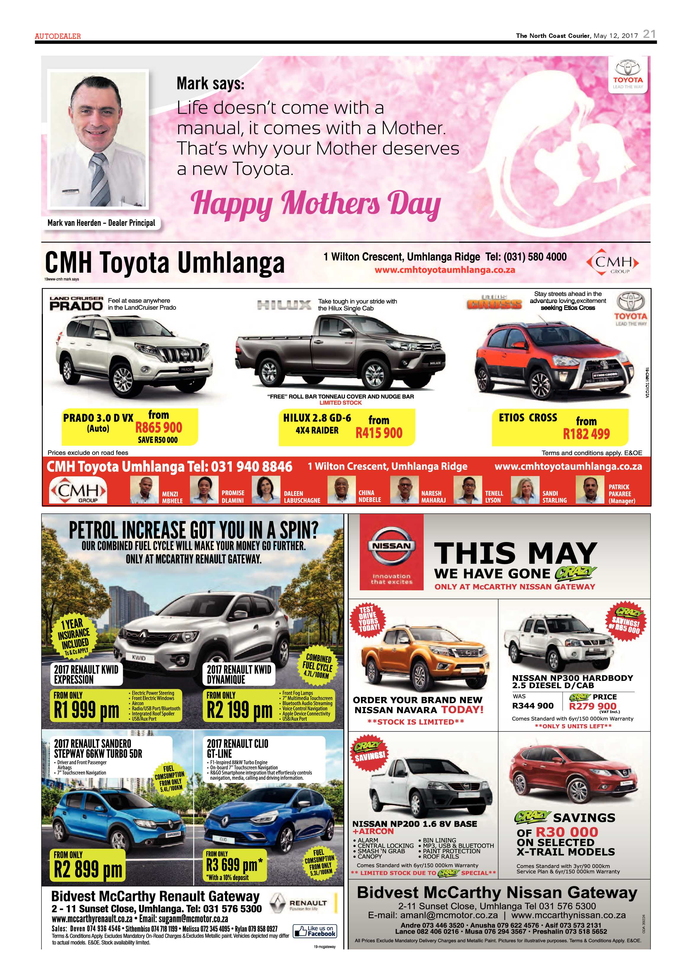 The North Coast Courier – 12 May 2017 page 21