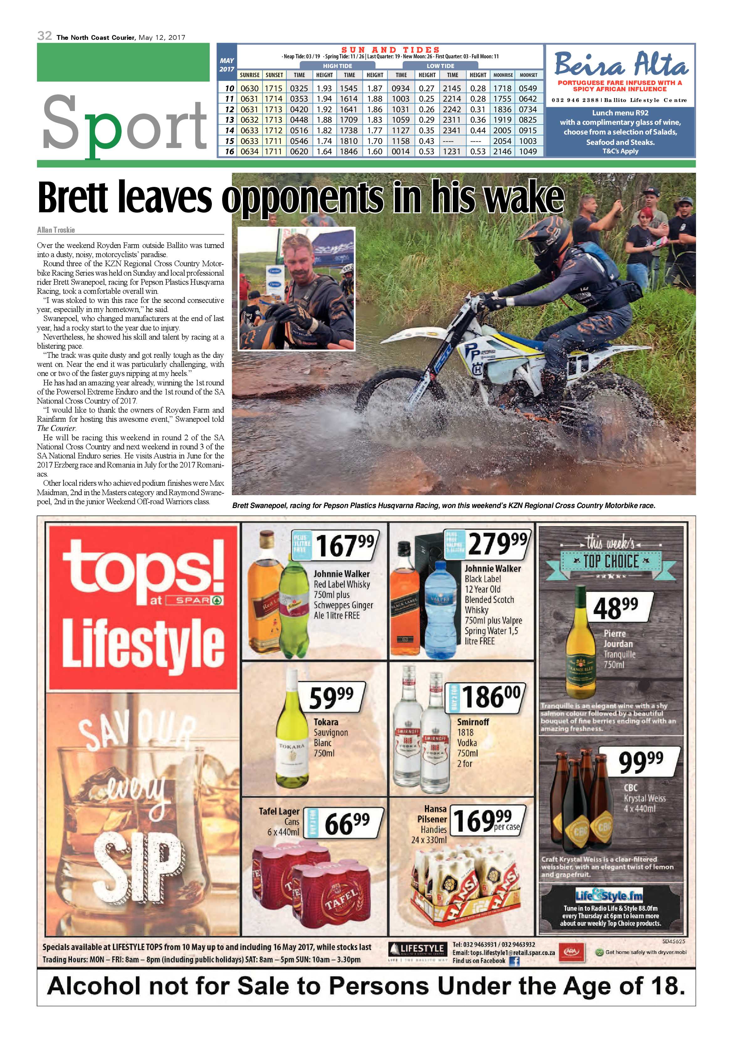 The North Coast Courier – 12 May 2017 page 32