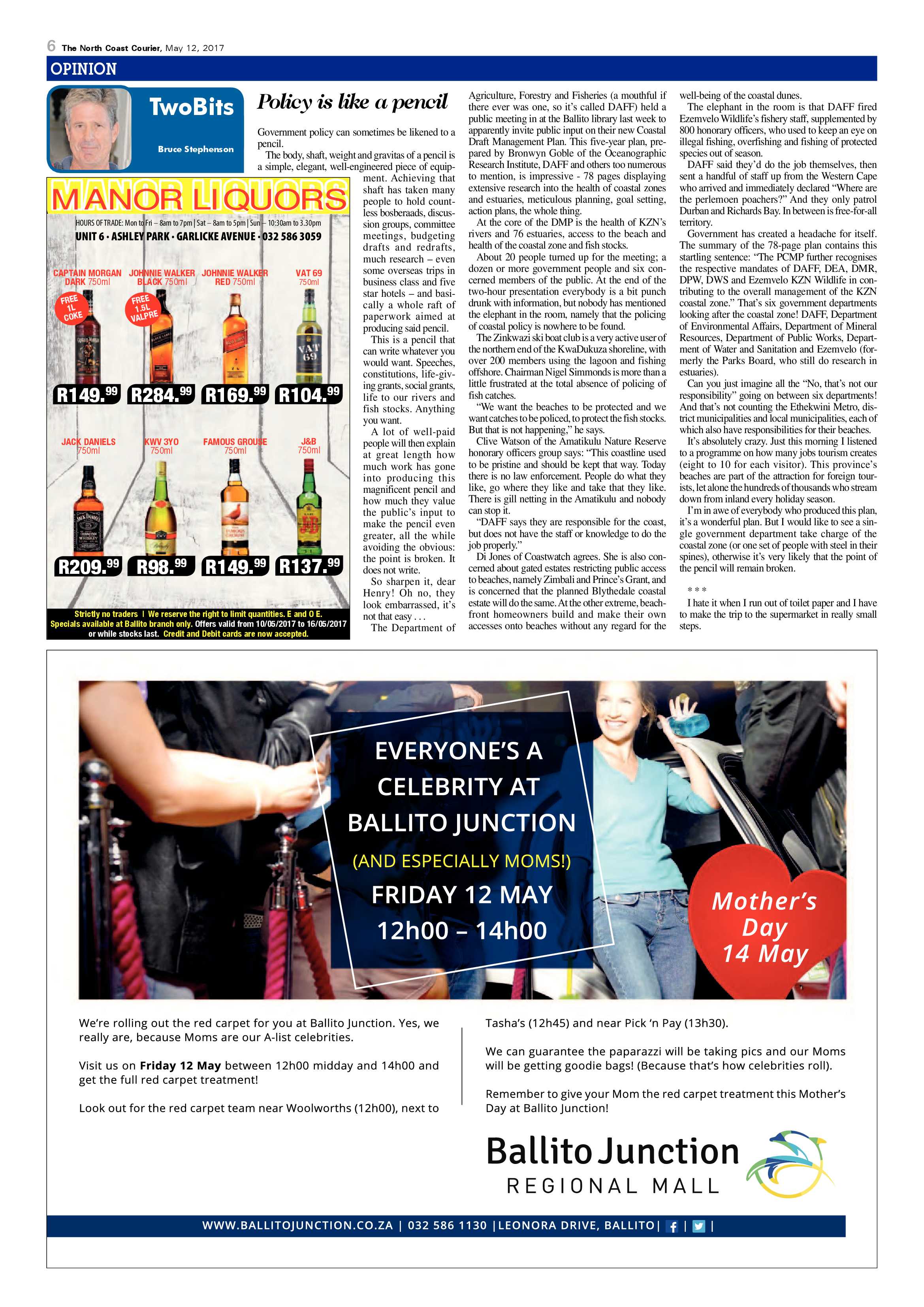 The North Coast Courier – 12 May 2017 page 6
