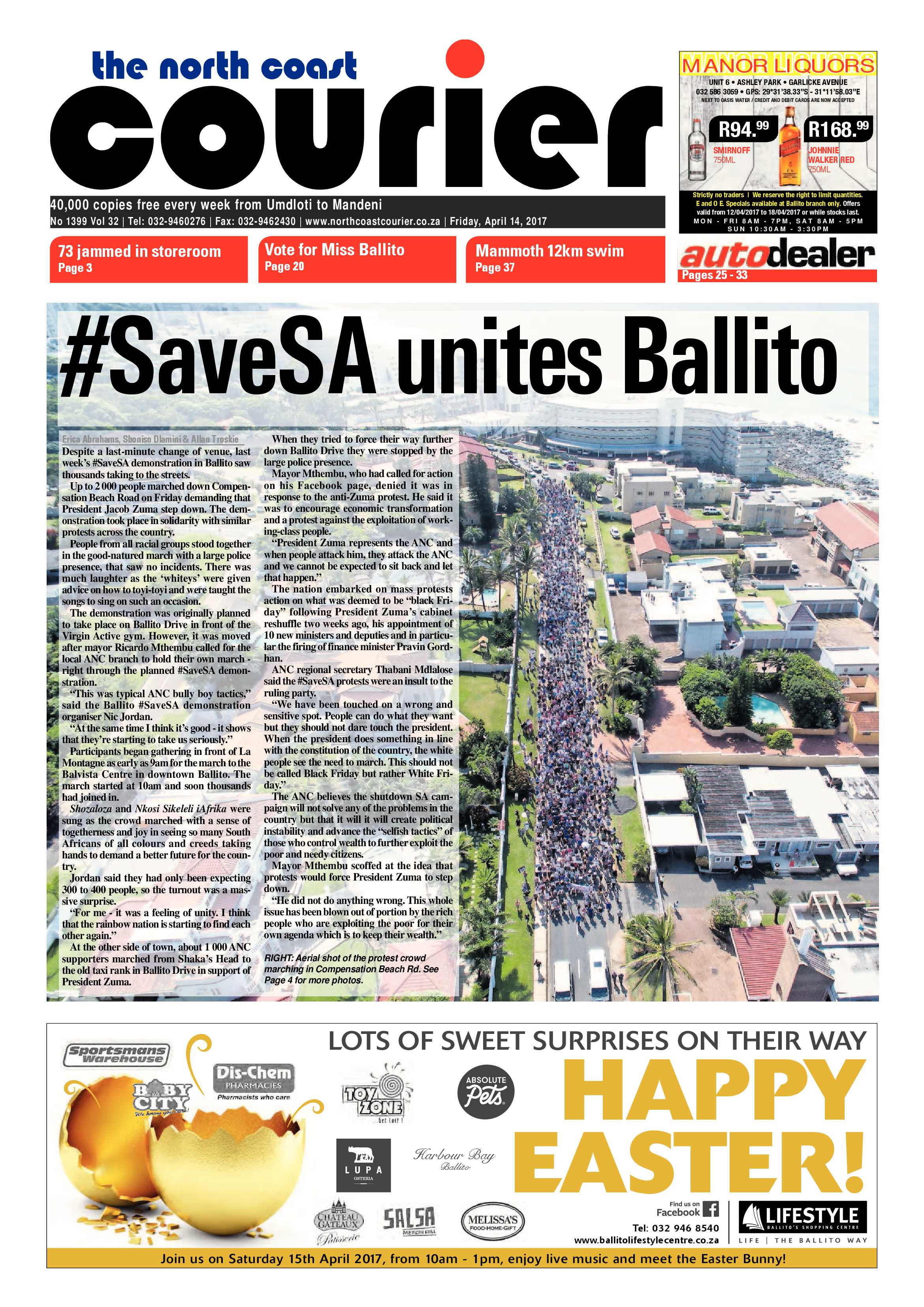 The North Coast Courier – 14 April 2017 page 1