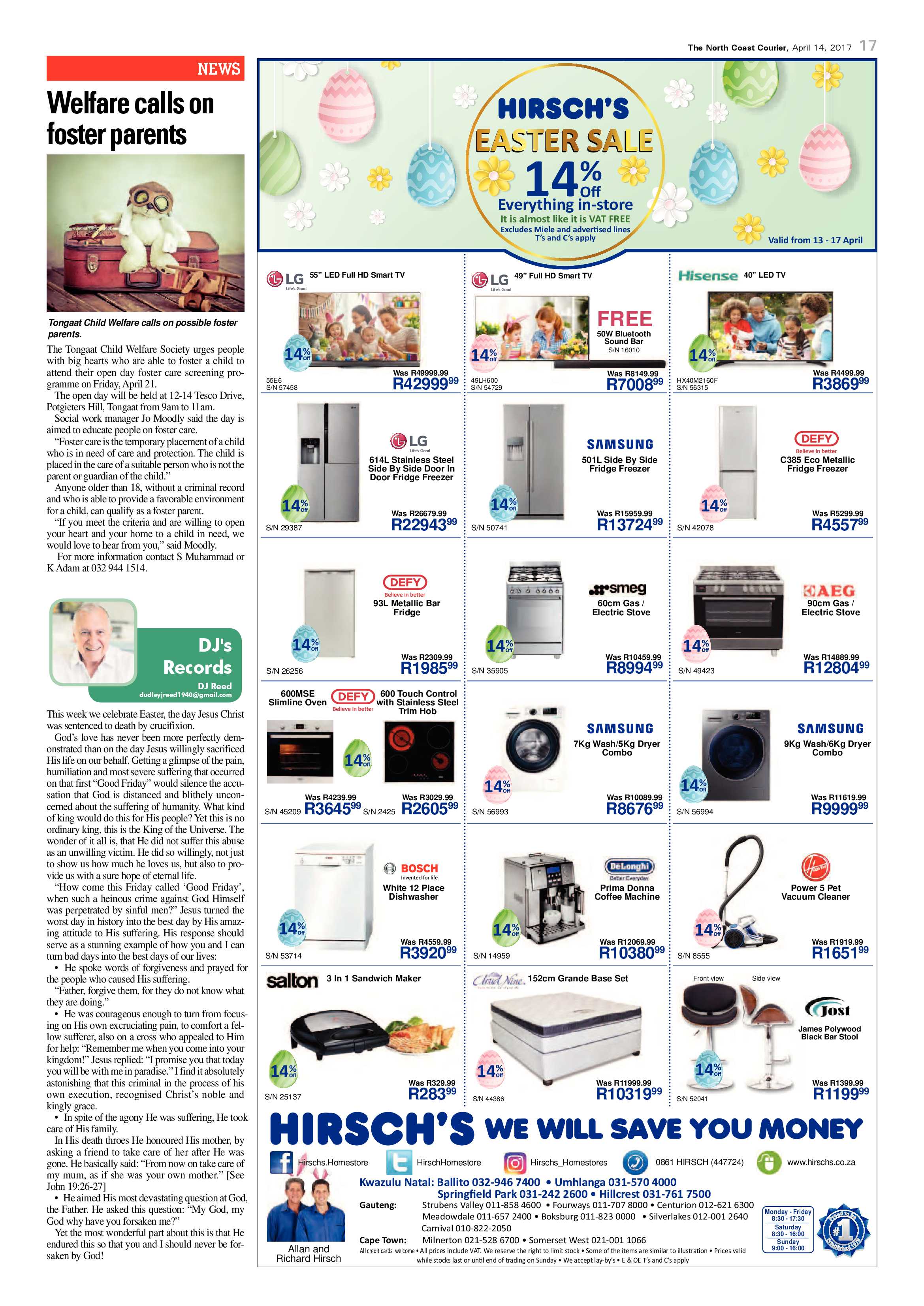 The North Coast Courier – 14 April 2017 page 17