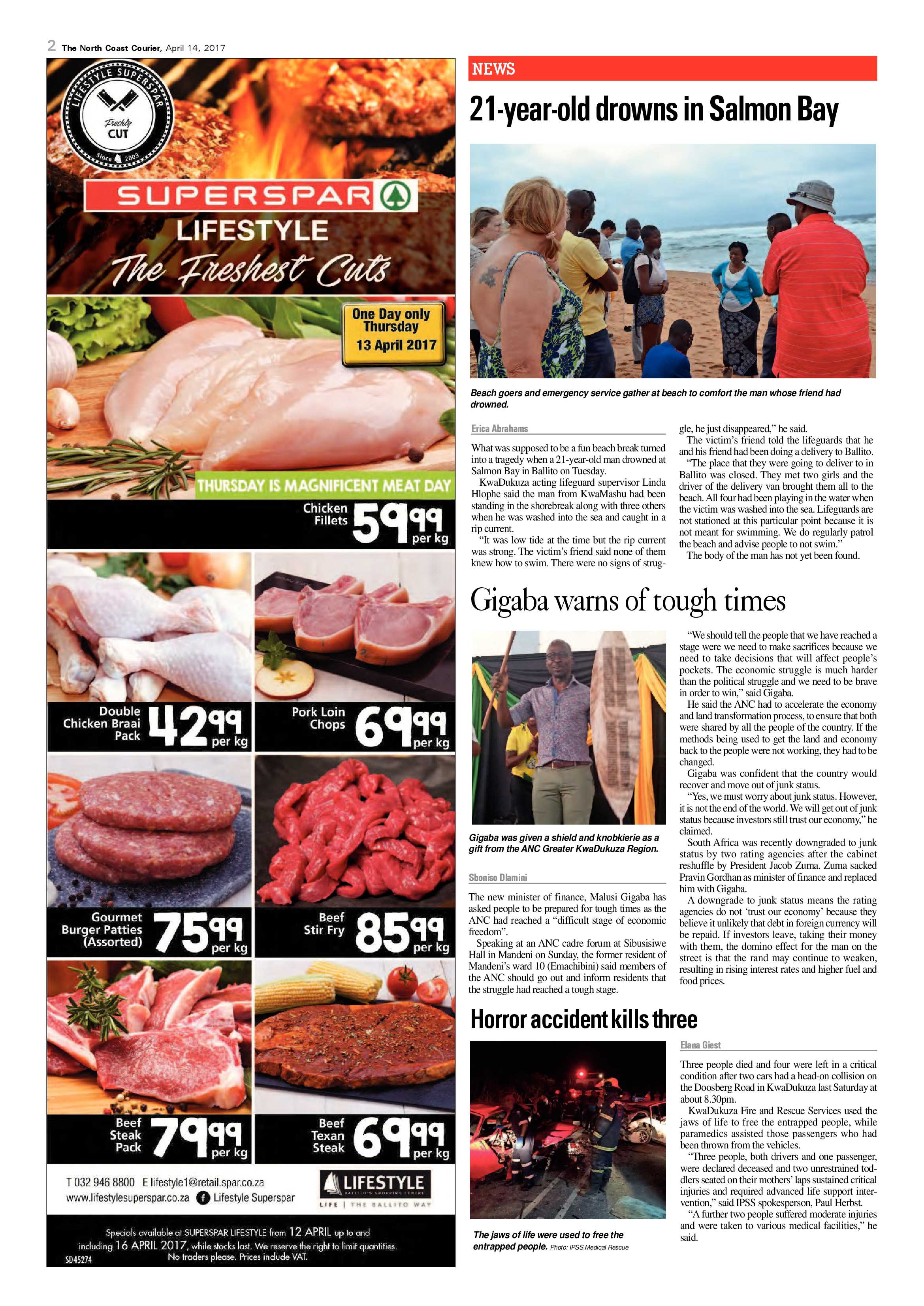 The North Coast Courier – 14 April 2017 page 2