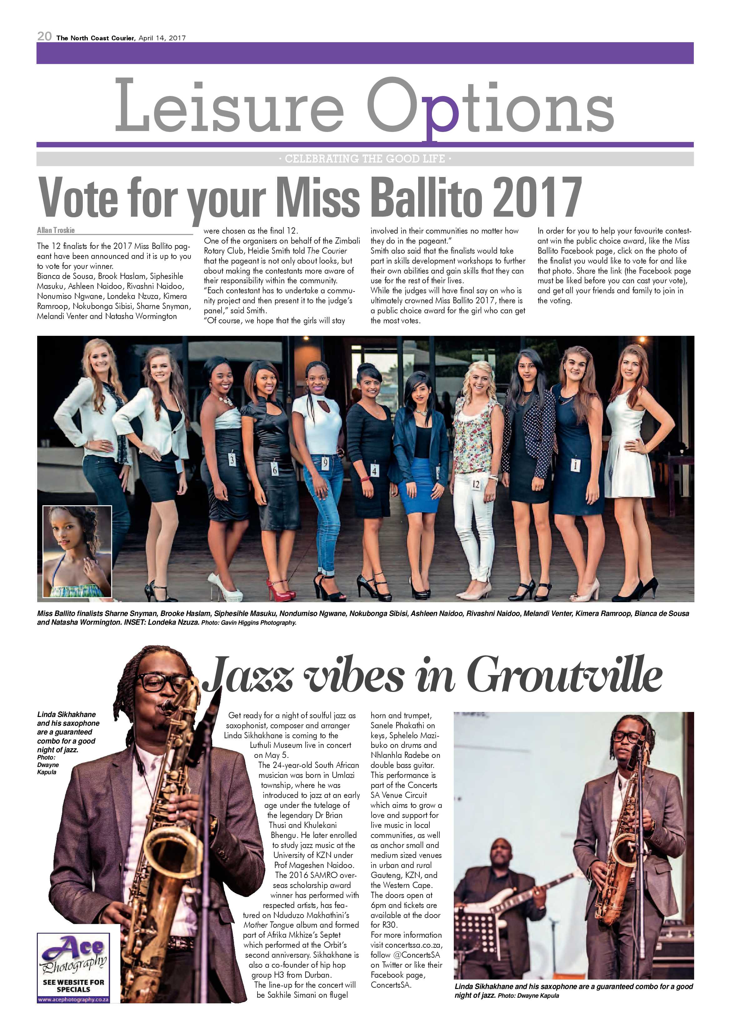 The North Coast Courier – 14 April 2017 page 20