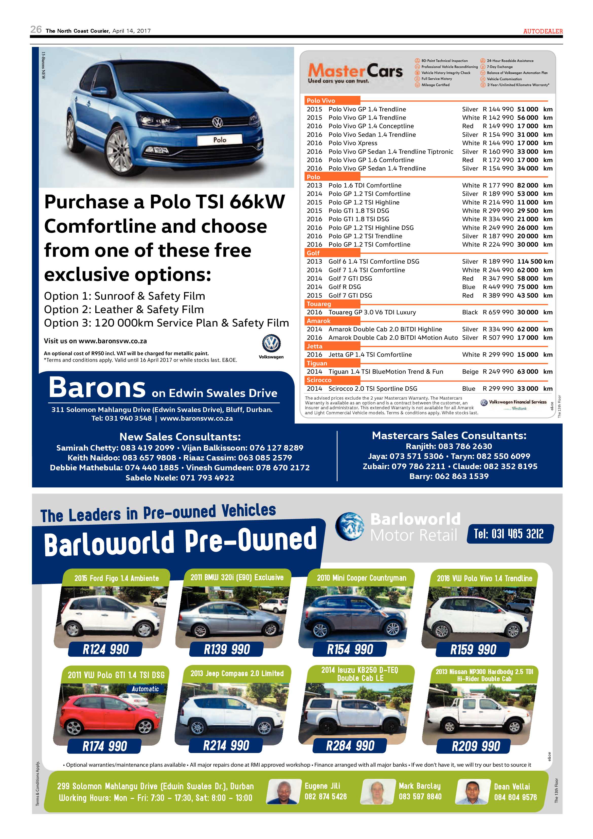 The North Coast Courier – 14 April 2017 page 26