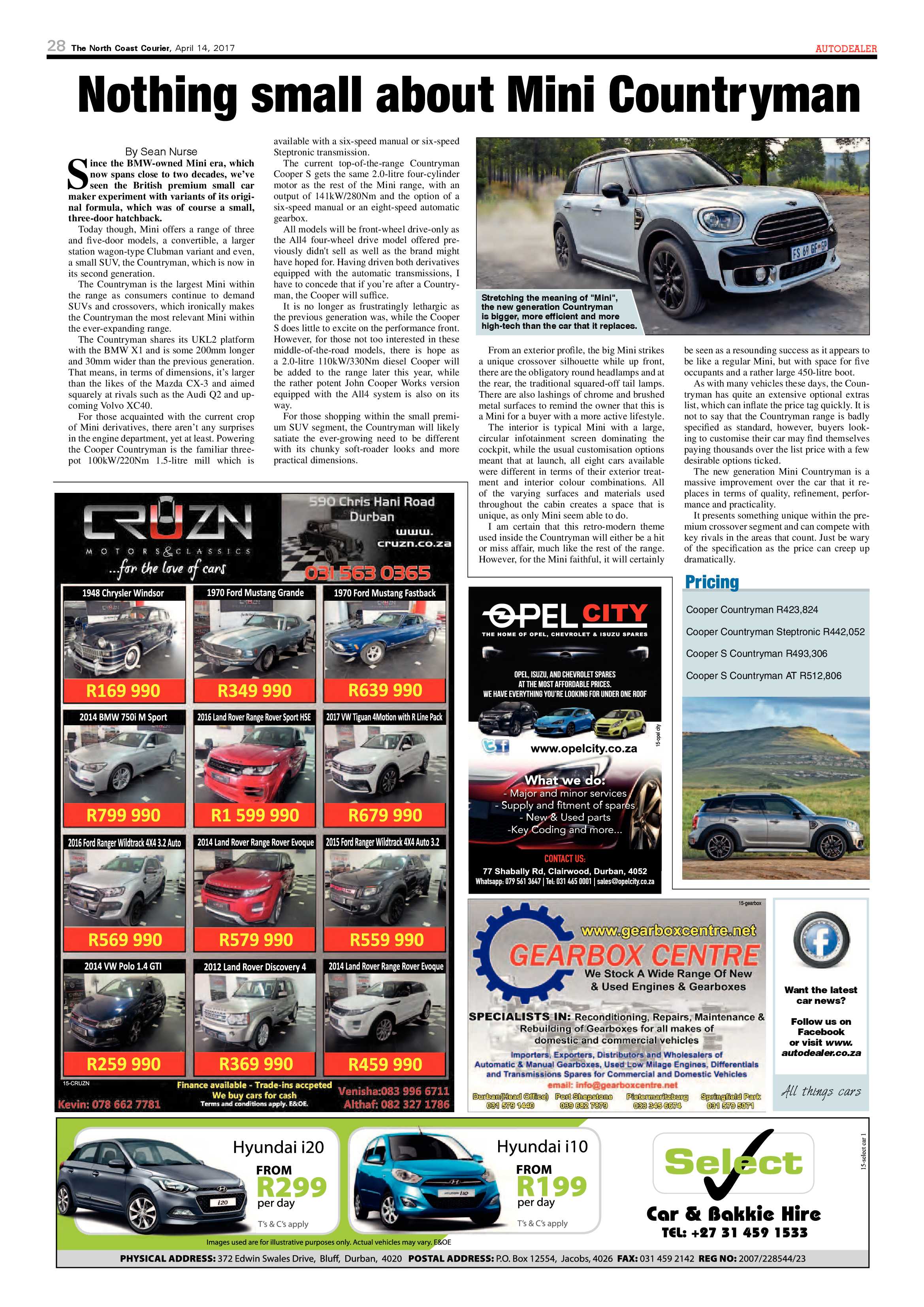 The North Coast Courier – 14 April 2017 page 28
