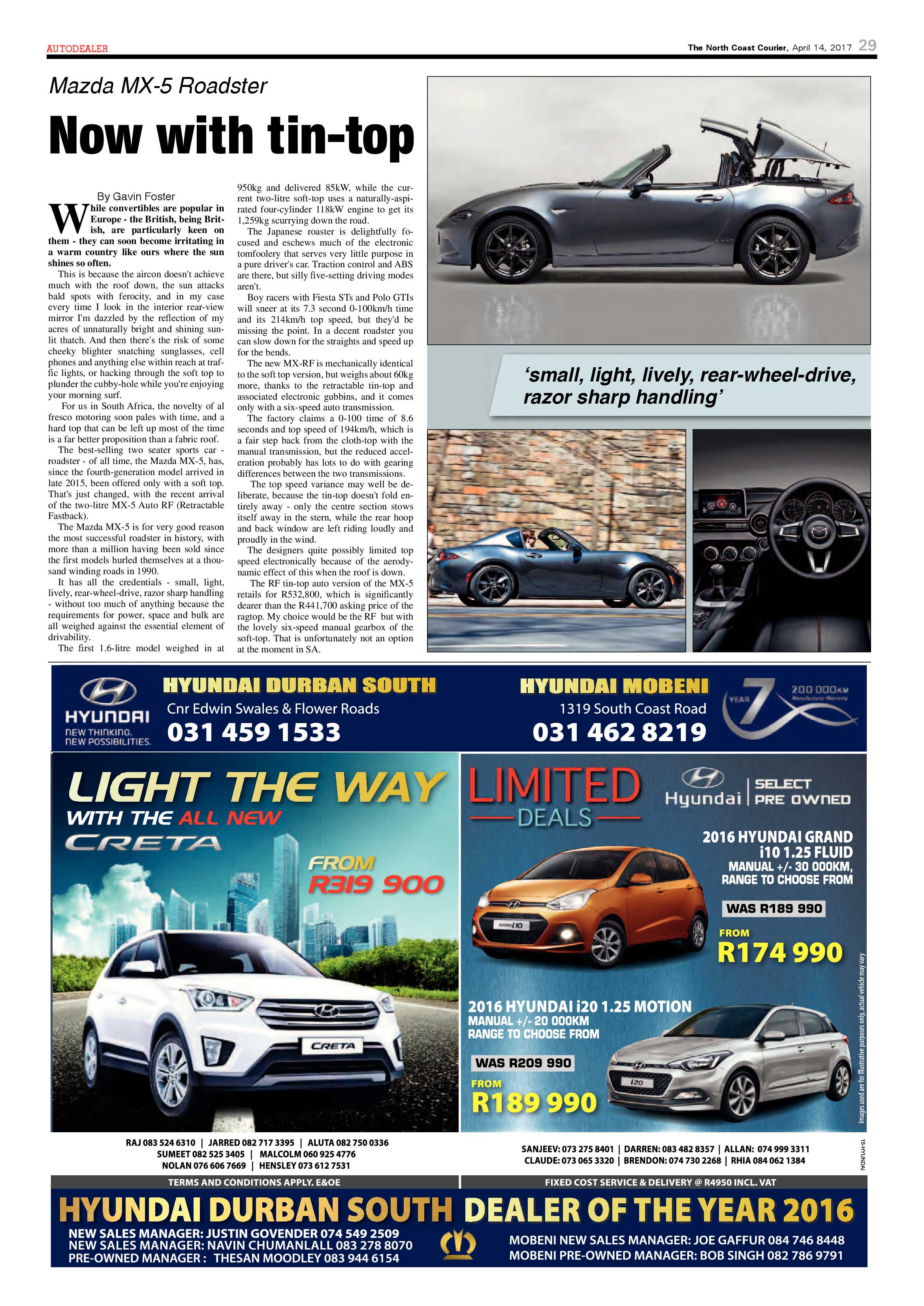 The North Coast Courier – 14 April 2017 page 29