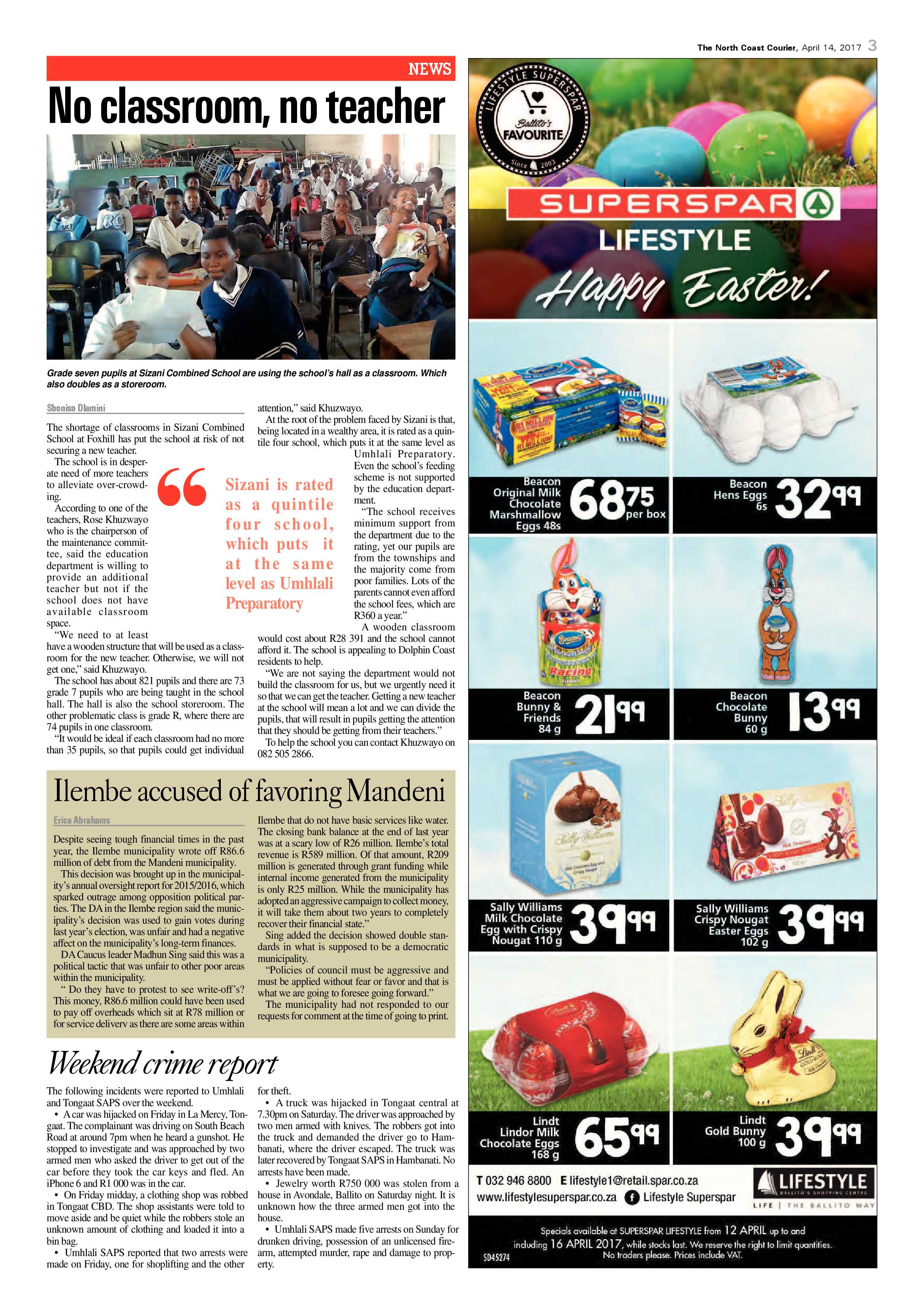 The North Coast Courier – 14 April 2017 page 3