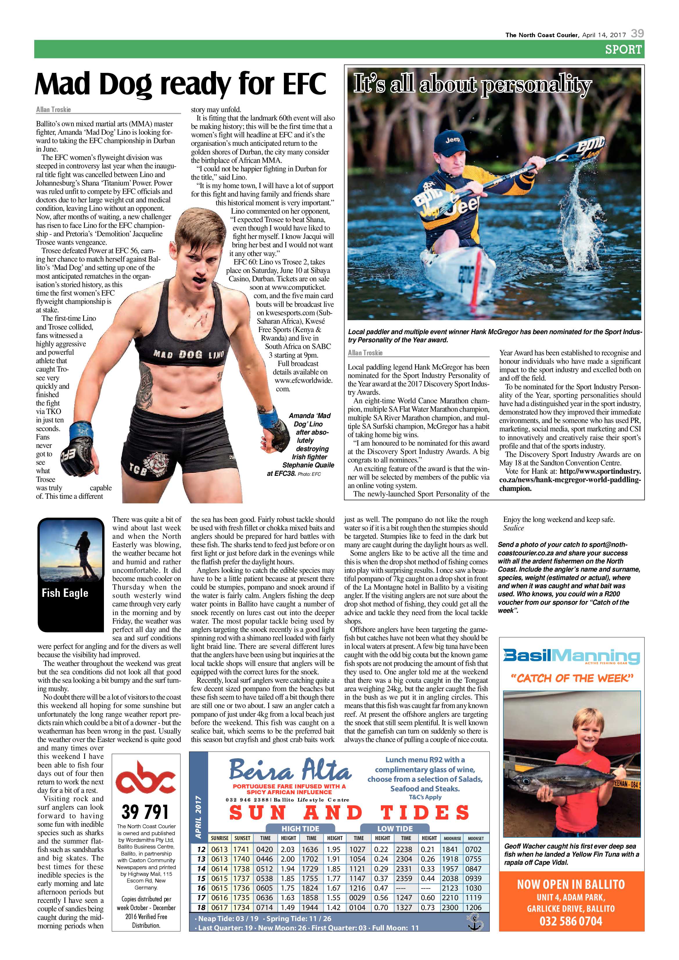 The North Coast Courier – 14 April 2017 page 39