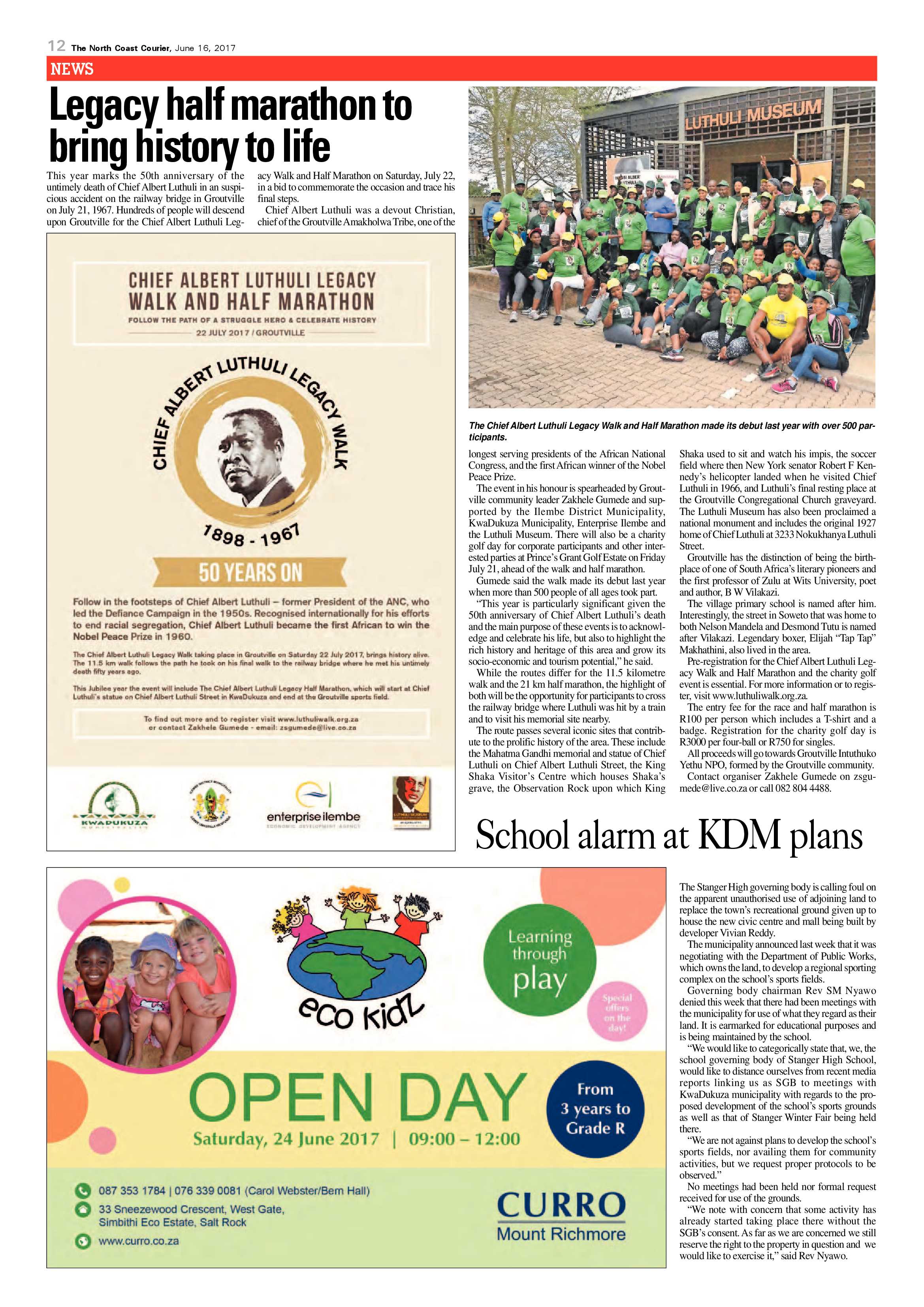 The North Coast Courier – 16 June 2017 page 12