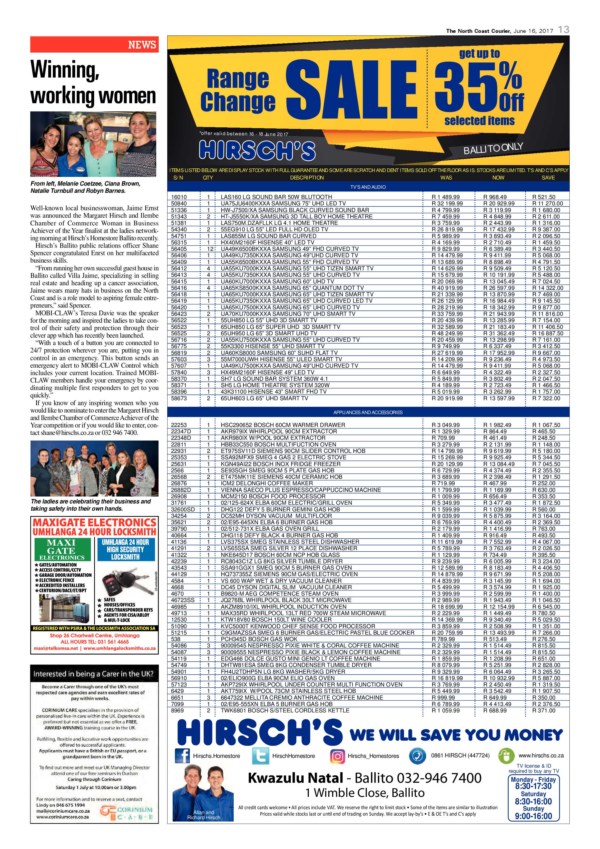 The North Coast Courier – 16 June 2017 page 13