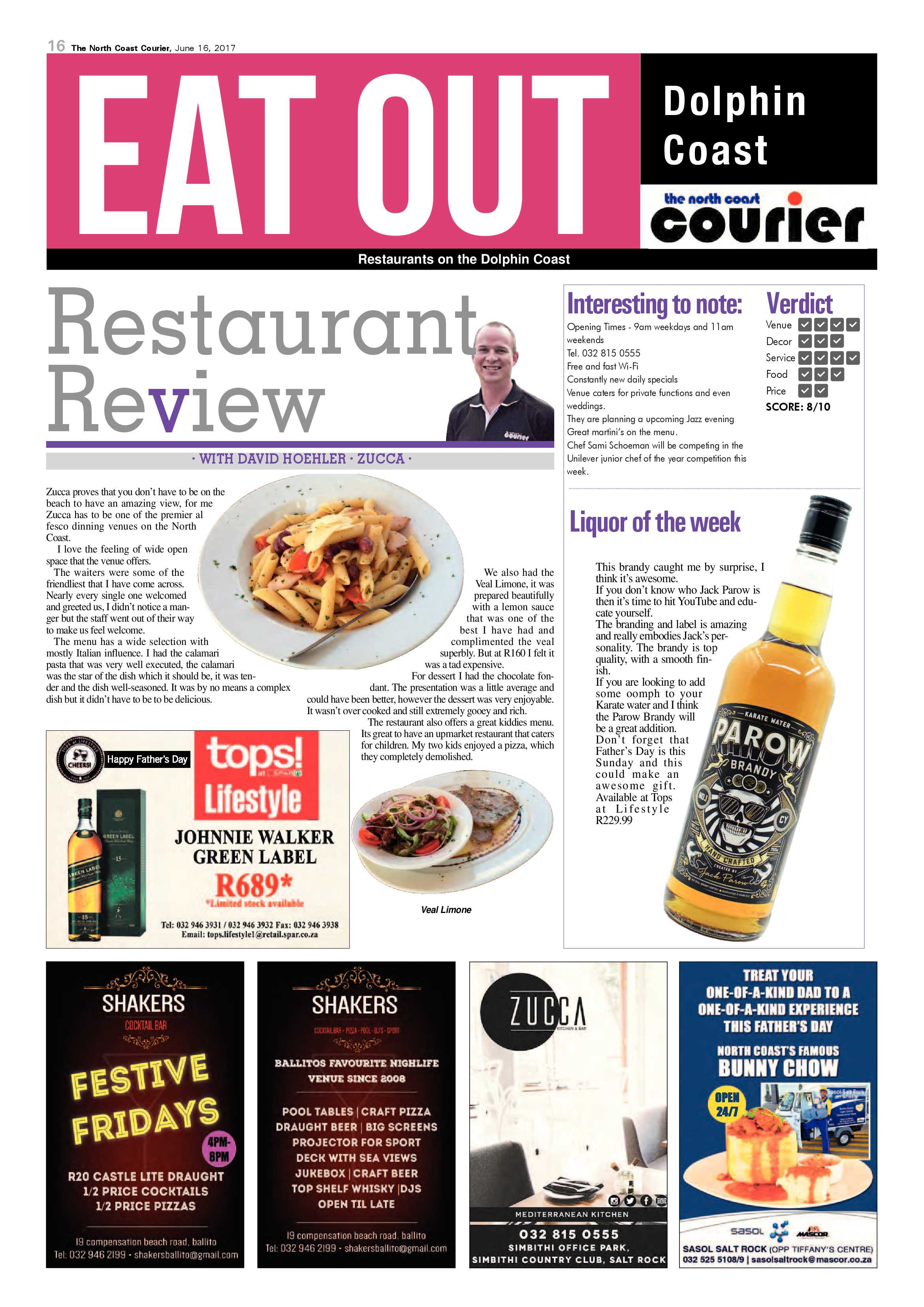 The North Coast Courier – 16 June 2017 page 16