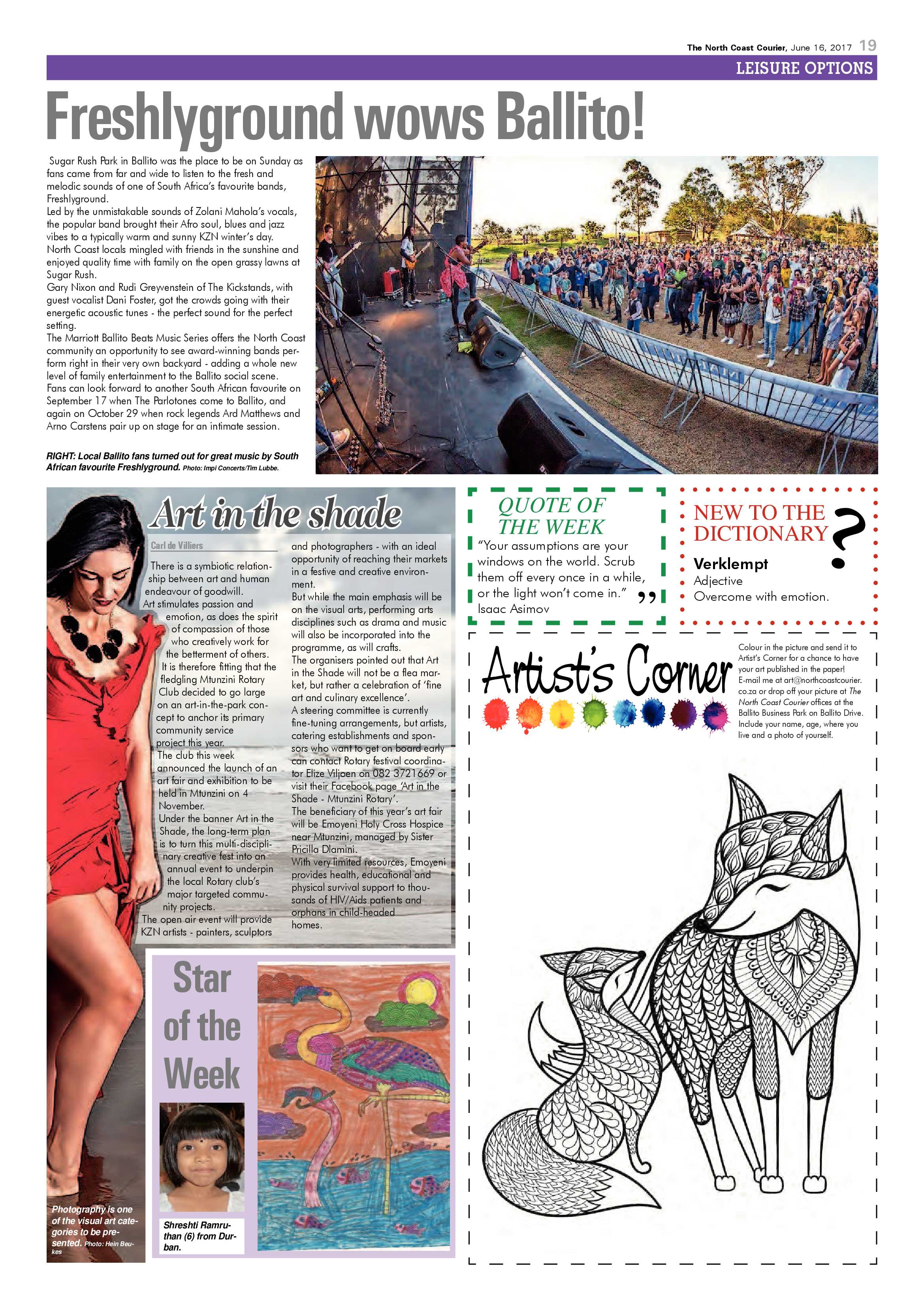 The North Coast Courier – 16 June 2017 page 19