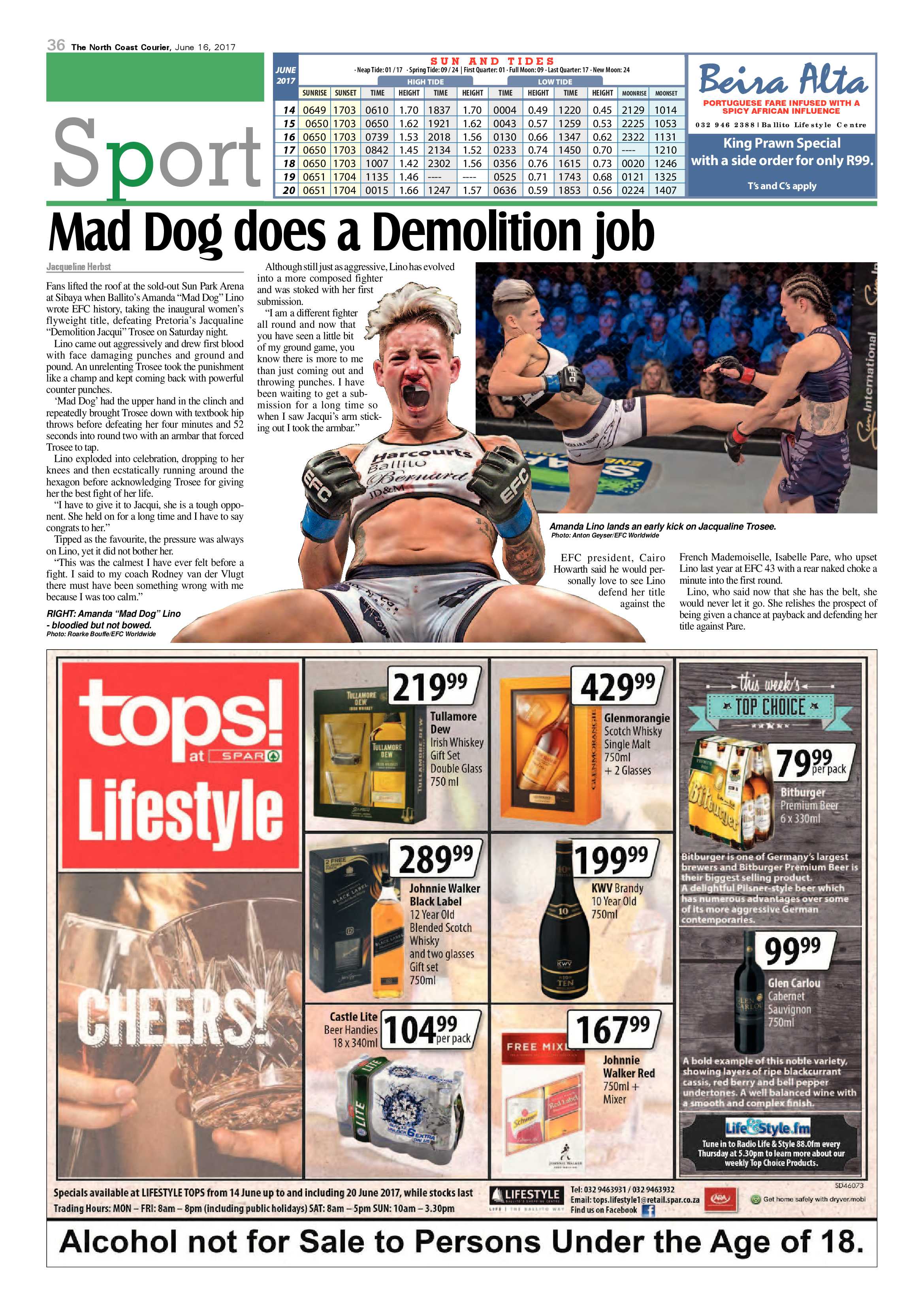 The North Coast Courier – 16 June 2017 page 36