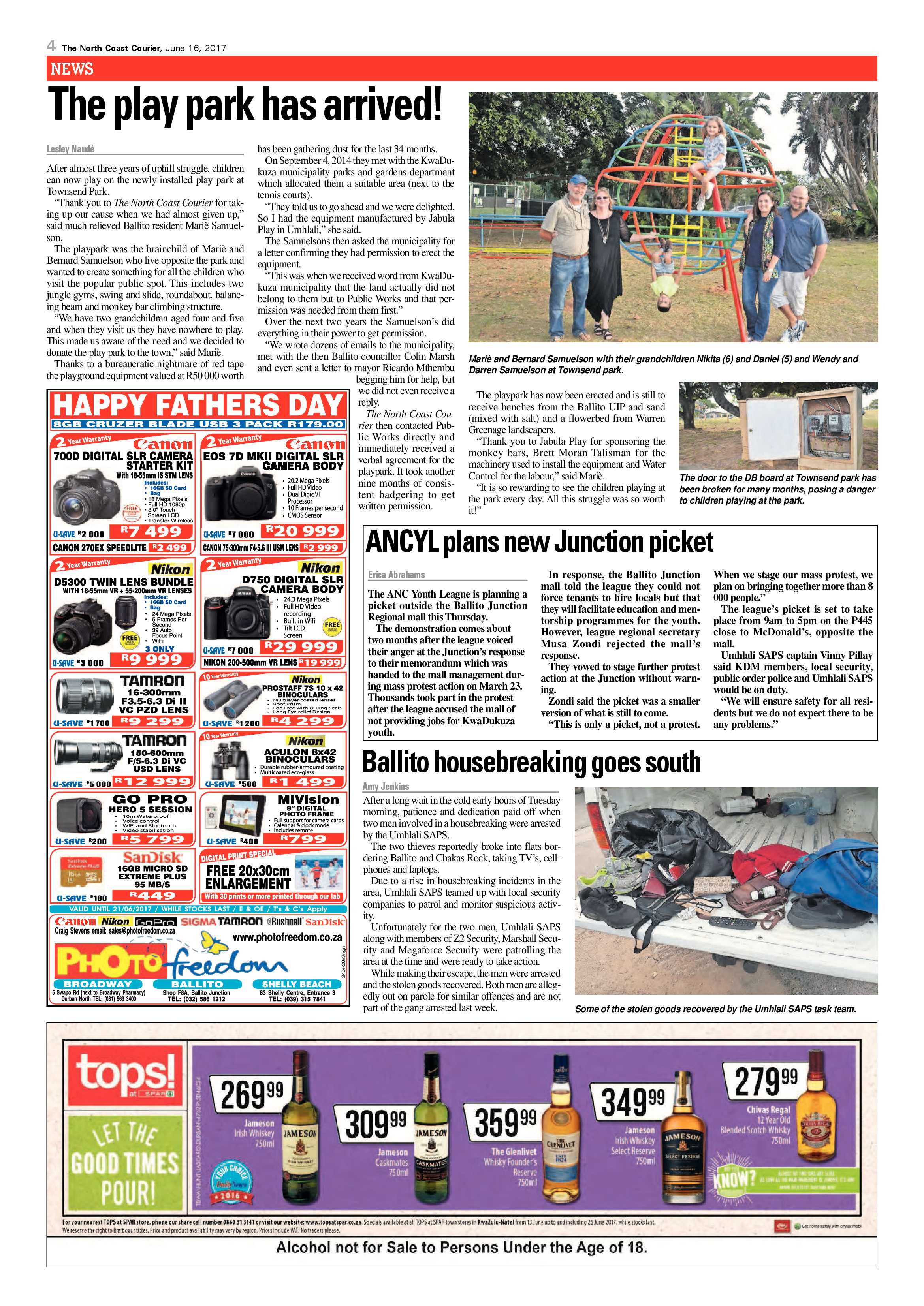 The North Coast Courier – 16 June 2017 page 4