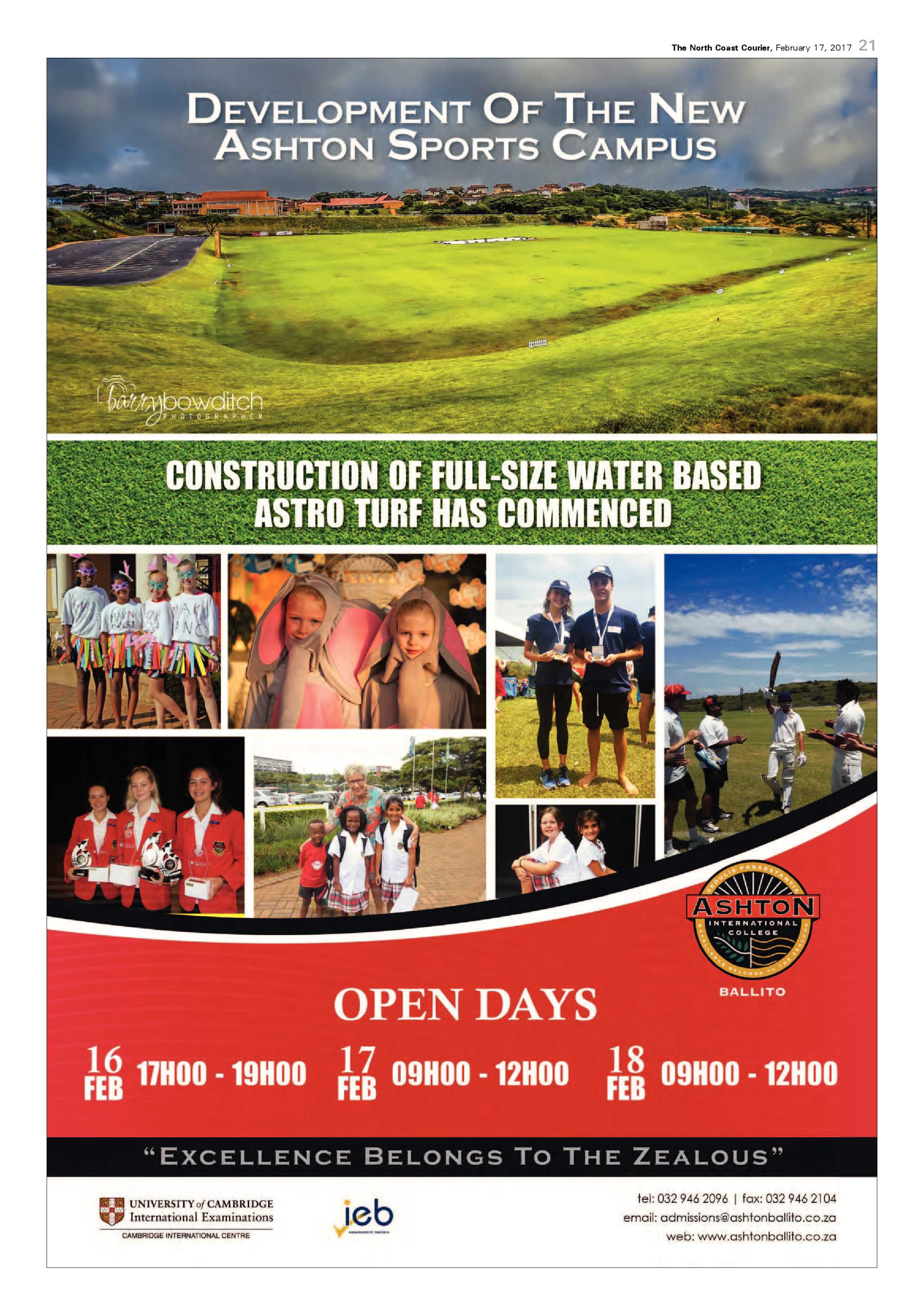 The North Coast Courier – 17 February 2017 page 21