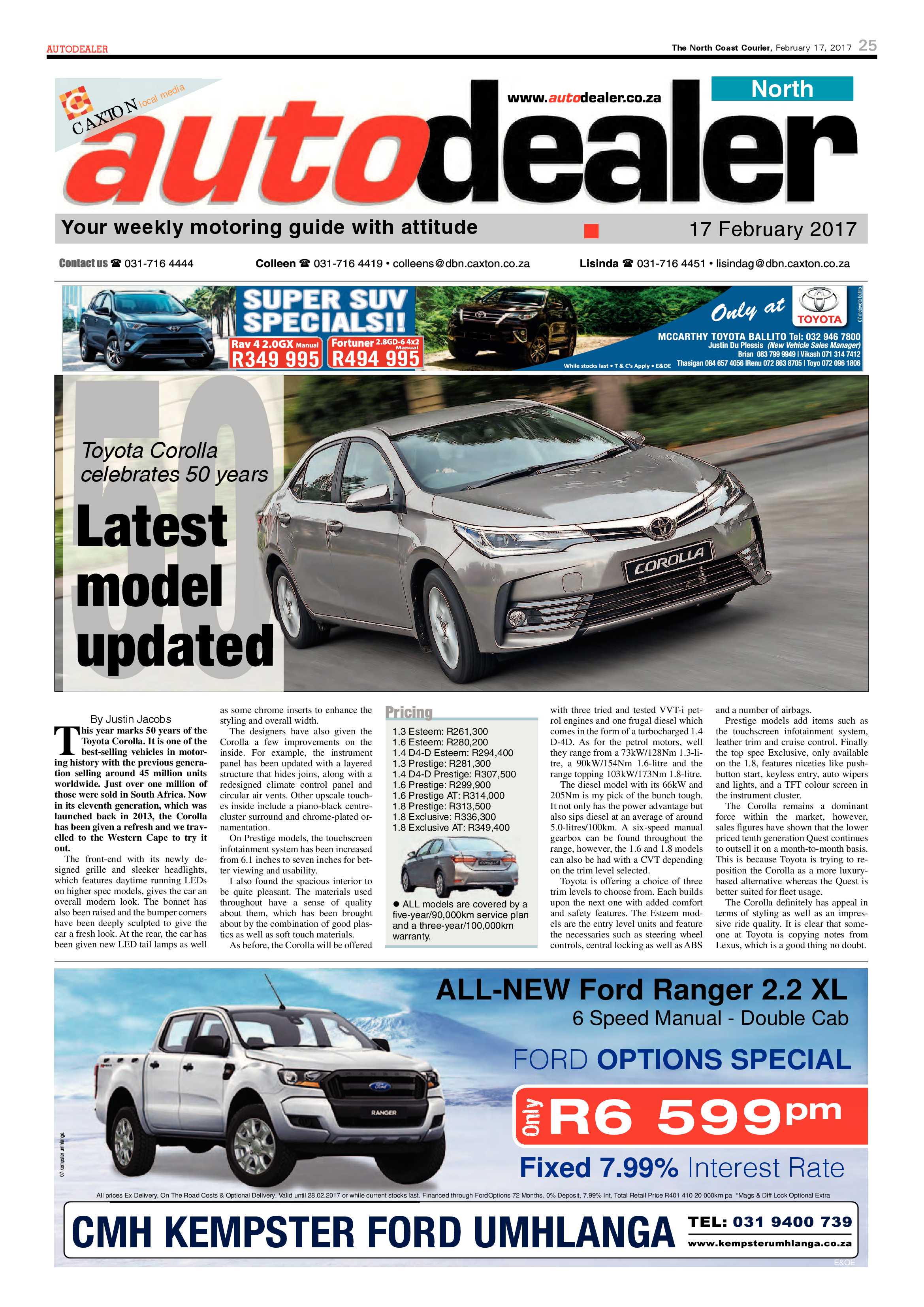 The North Coast Courier – 17 February 2017 page 25