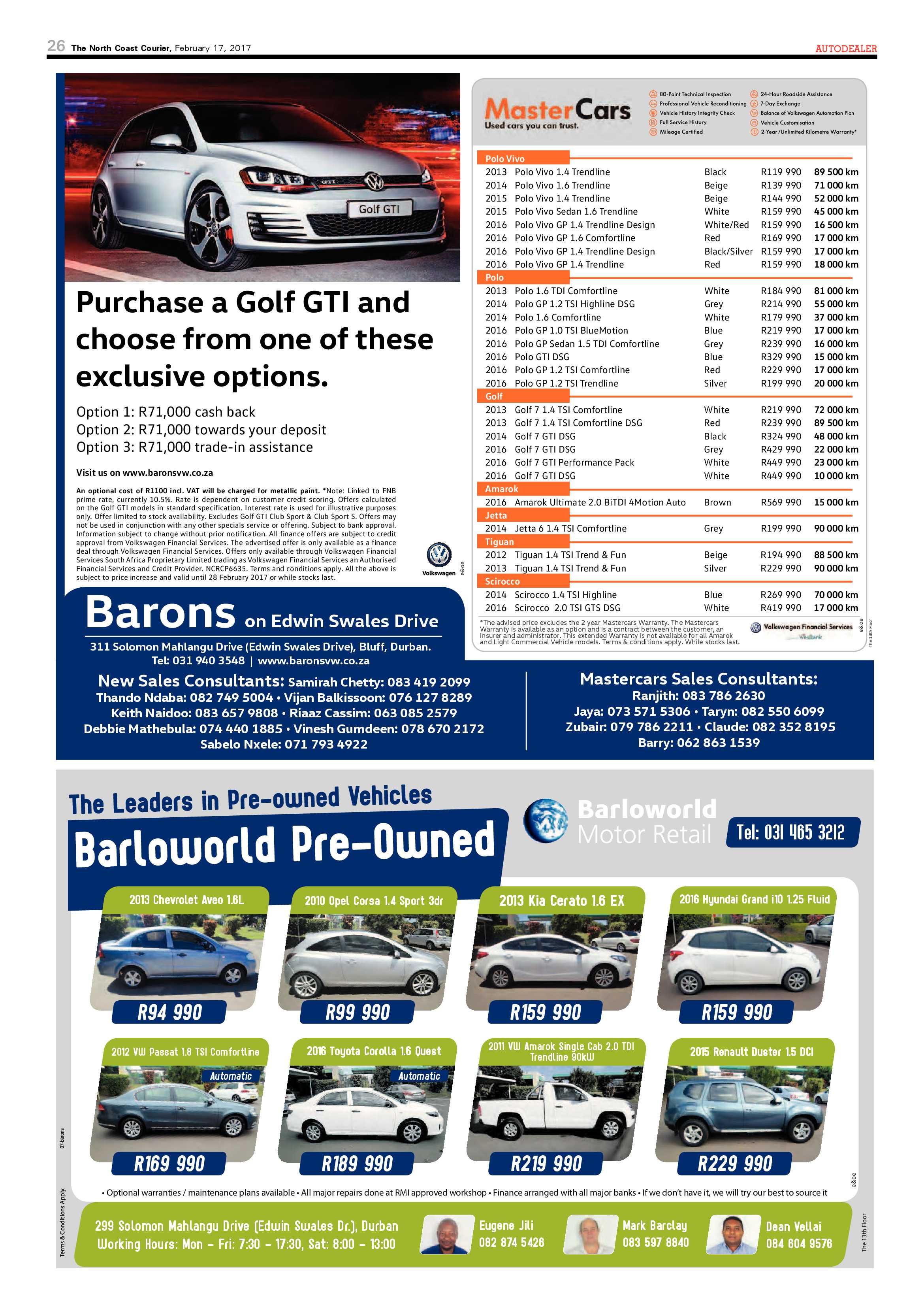 The North Coast Courier – 17 February 2017 page 26
