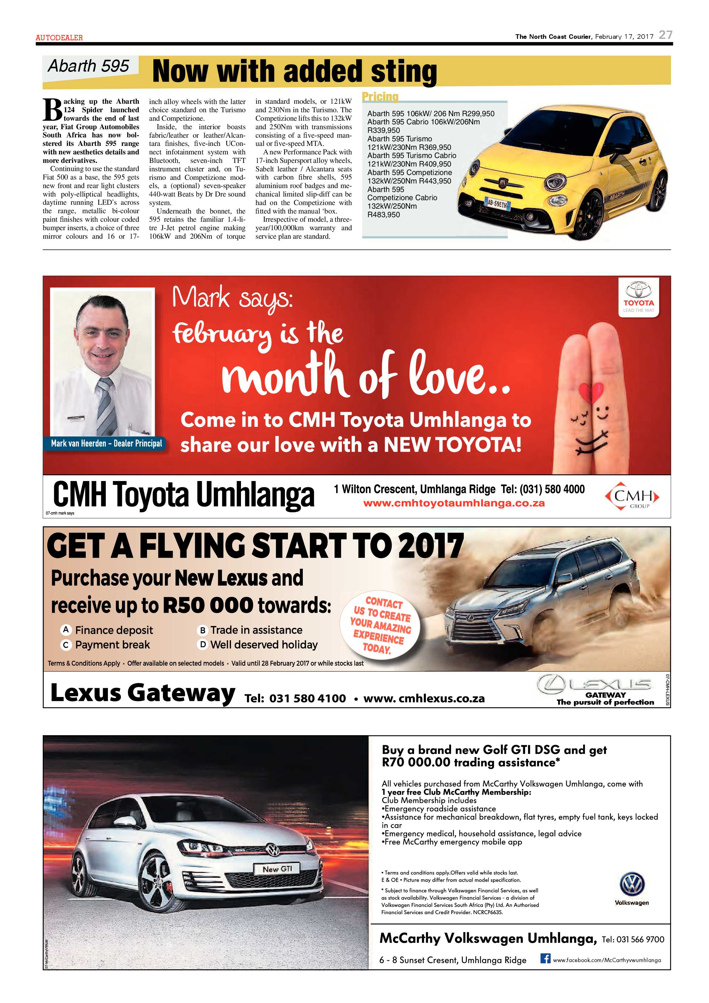 The North Coast Courier – 17 February 2017 page 27