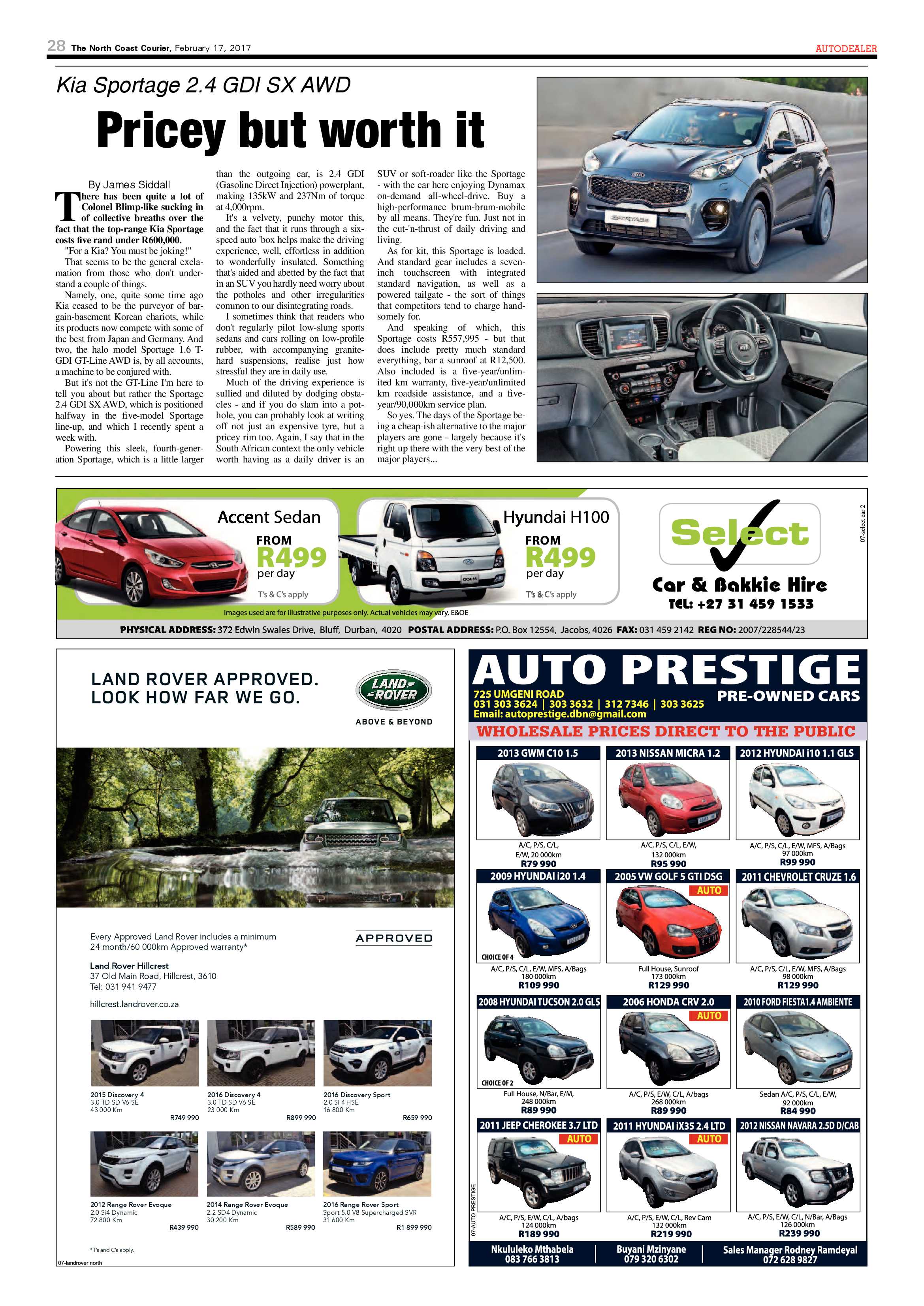 The North Coast Courier – 17 February 2017 page 28
