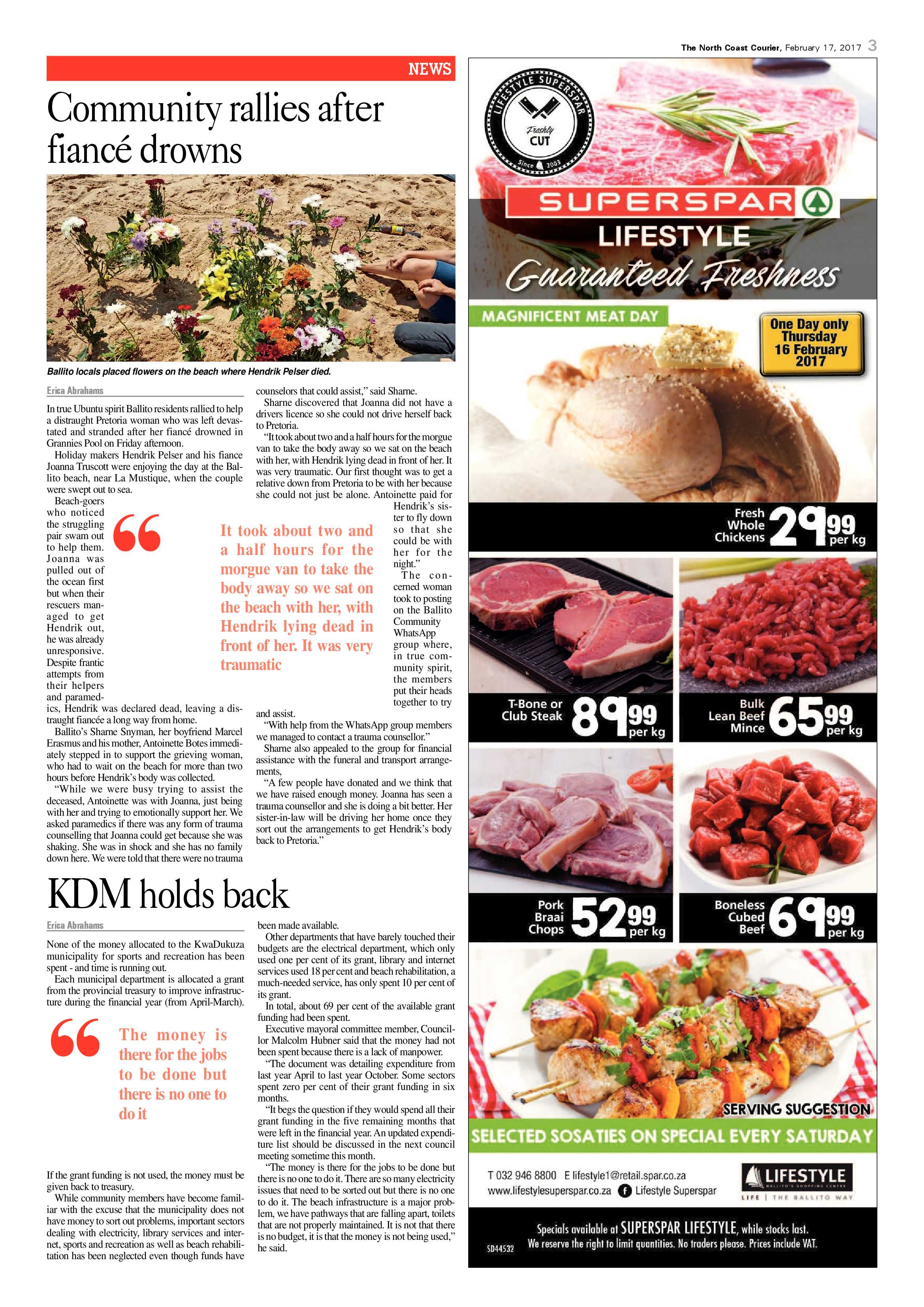 The North Coast Courier – 17 February 2017 page 3
