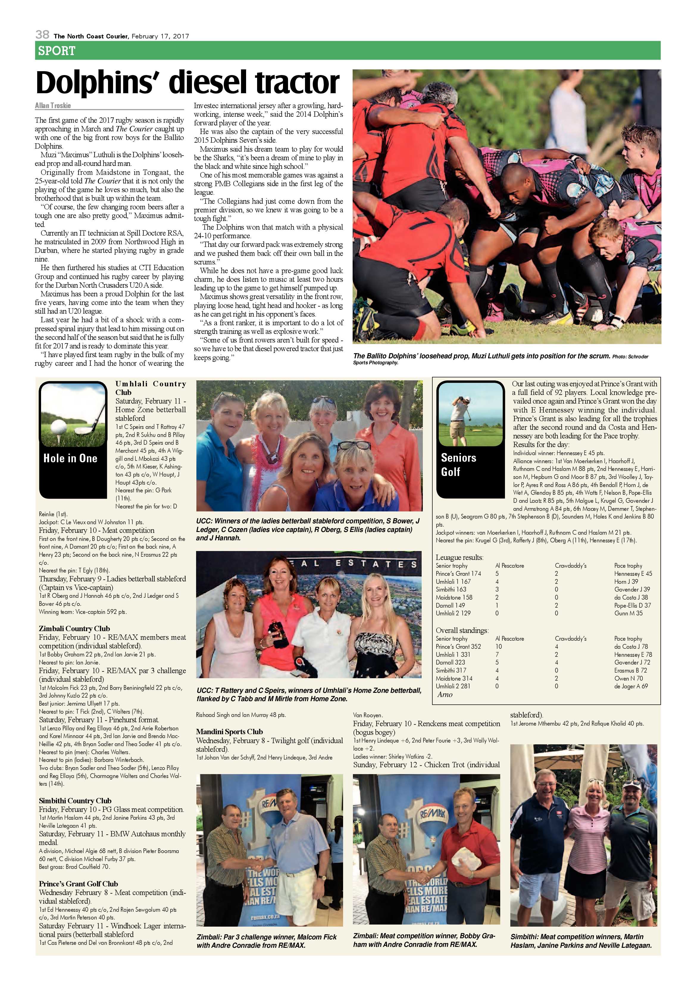 The North Coast Courier – 17 February 2017 page 38
