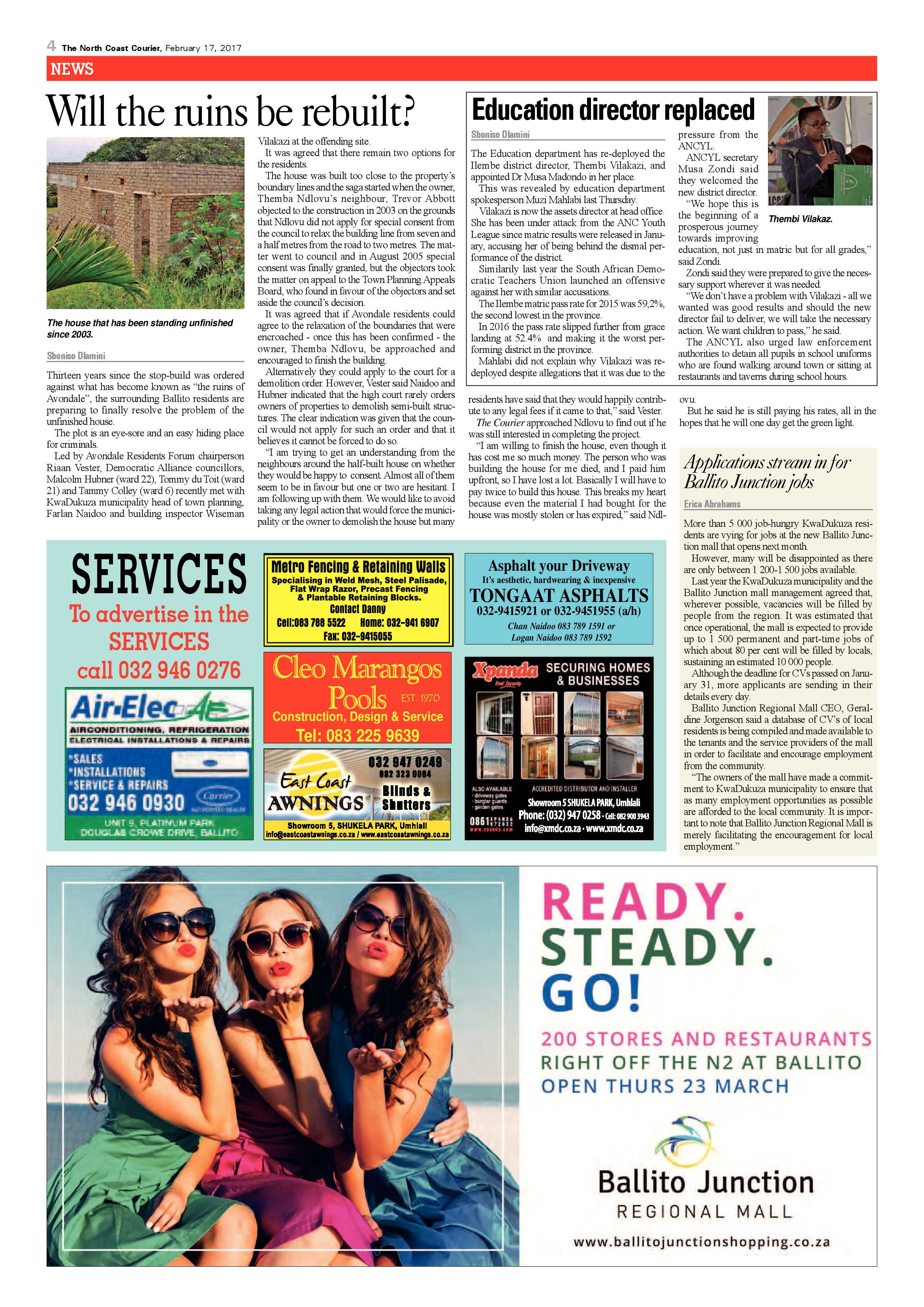 The North Coast Courier – 17 February 2017 page 4