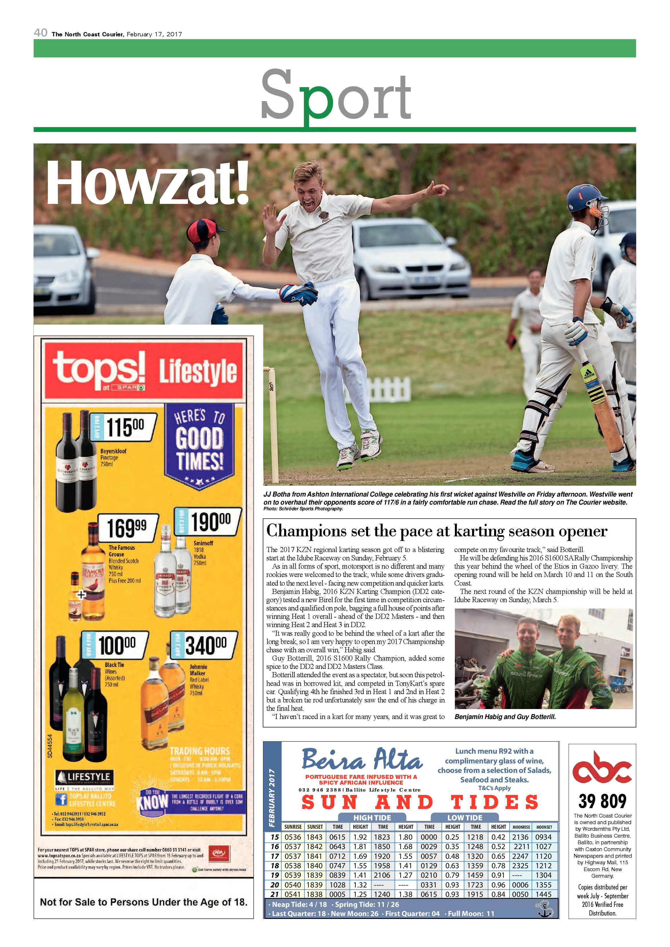 The North Coast Courier – 17 February 2017 page 40